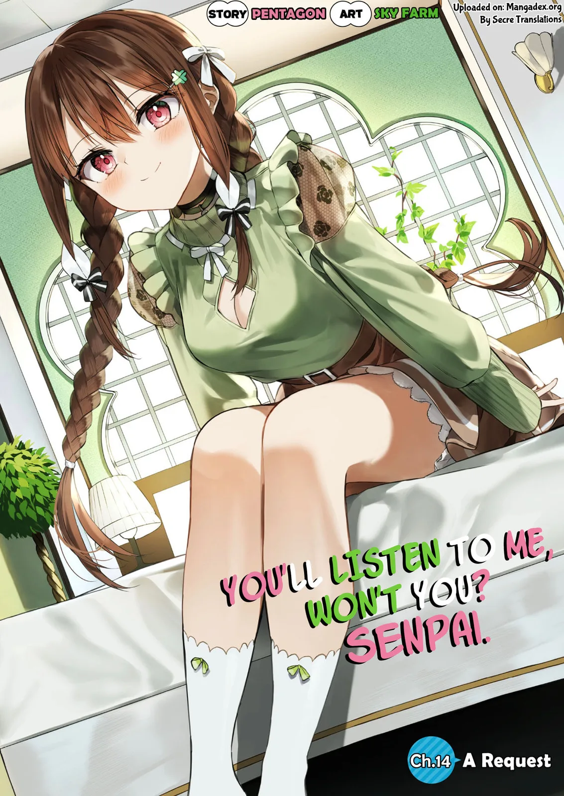 You'll listen to me, won't you? Senpai - Chapter 14 - Page 1