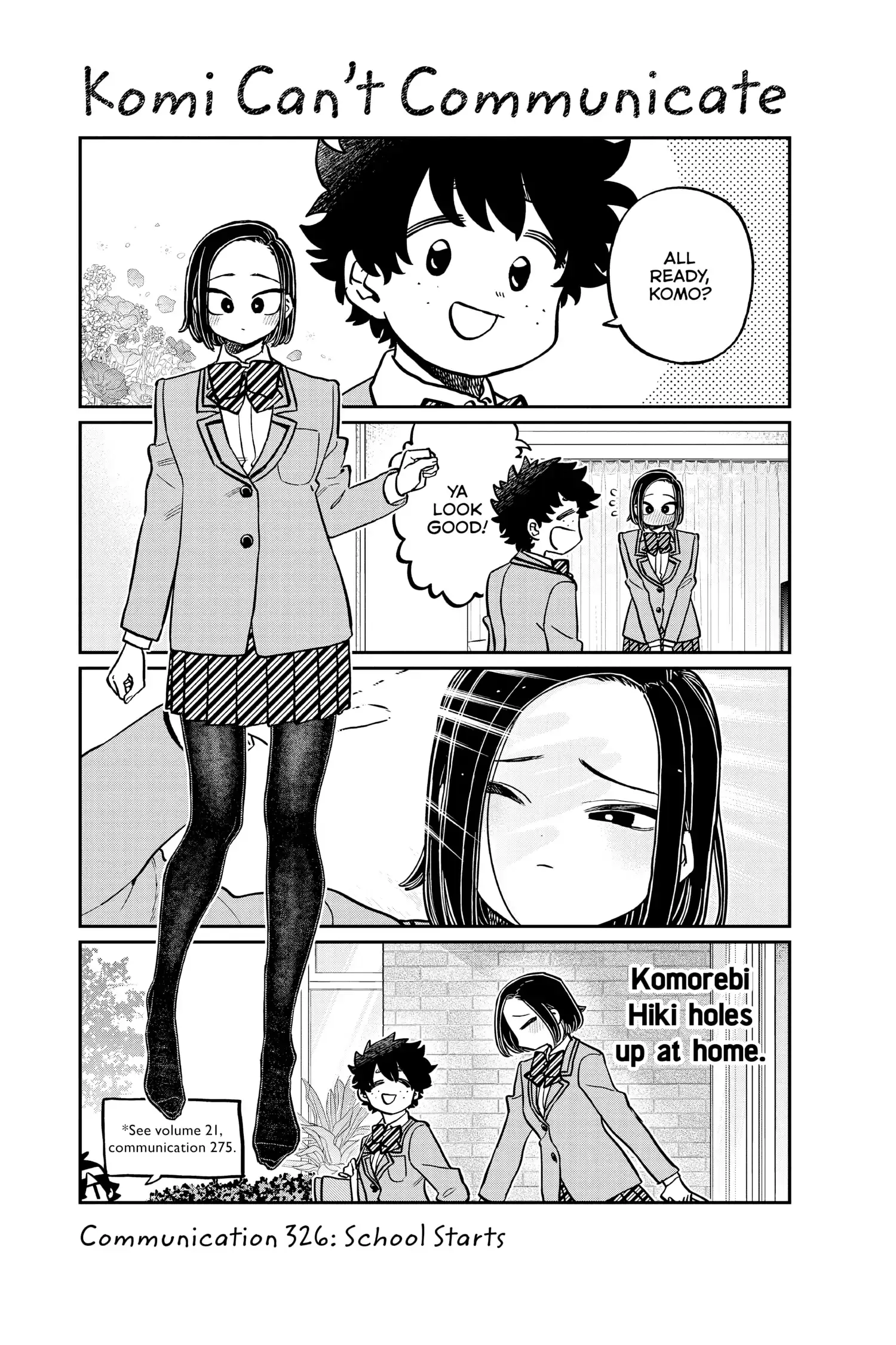 Komi-san wa Komyushou Desu - Chapter 326 - Page 1