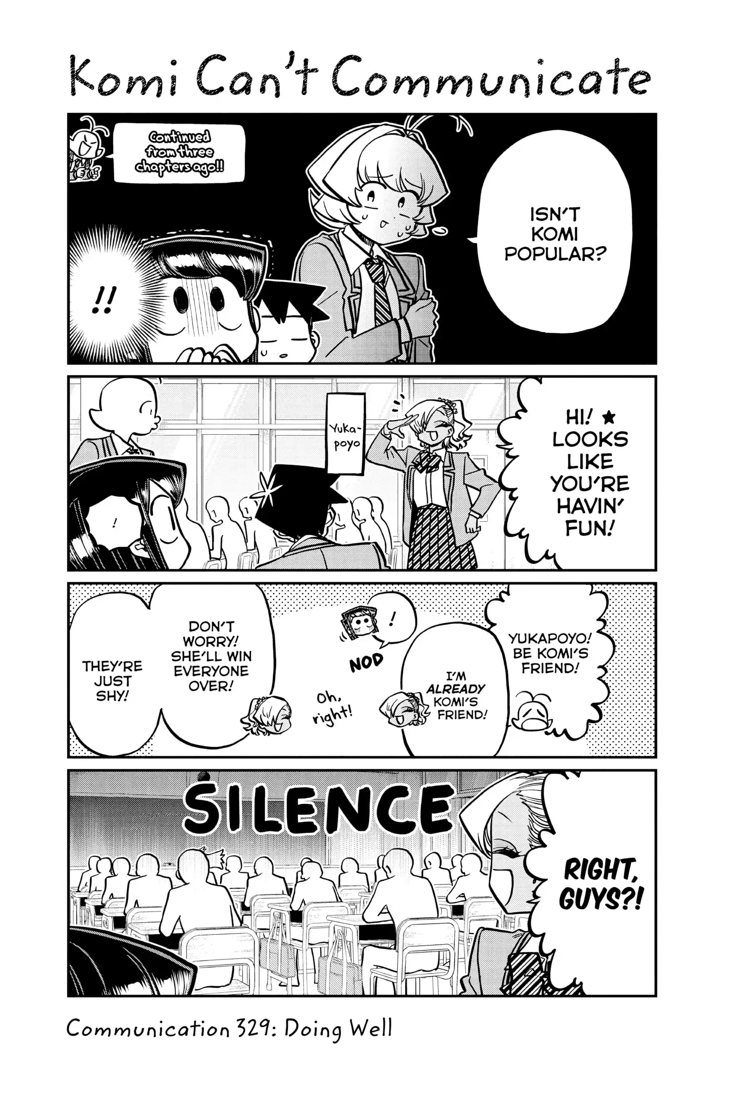 Komi-san wa Komyushou Desu - Chapter 329 - Page 1