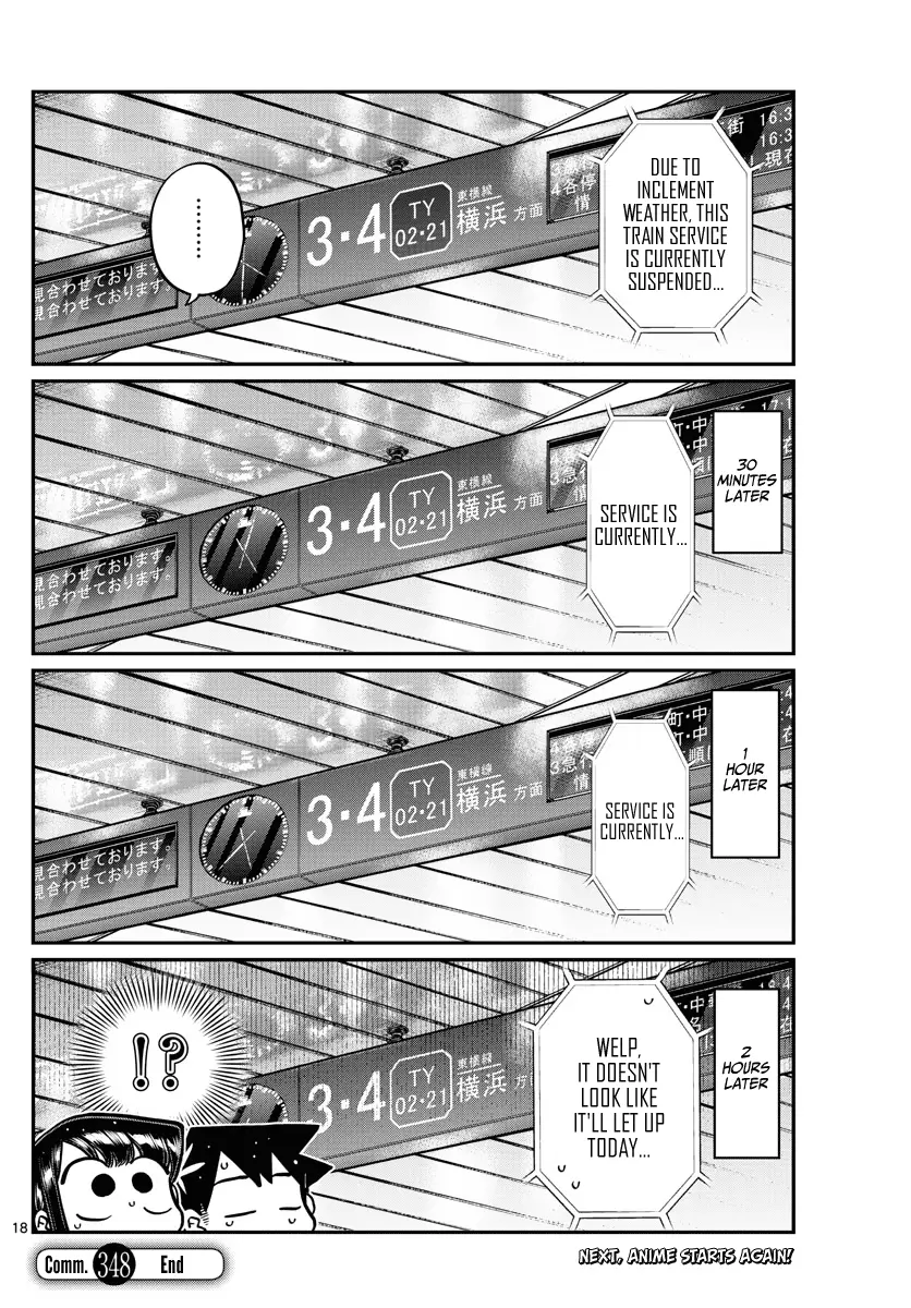 Komi-san wa Komyushou Desu - Chapter 348 - Page 18