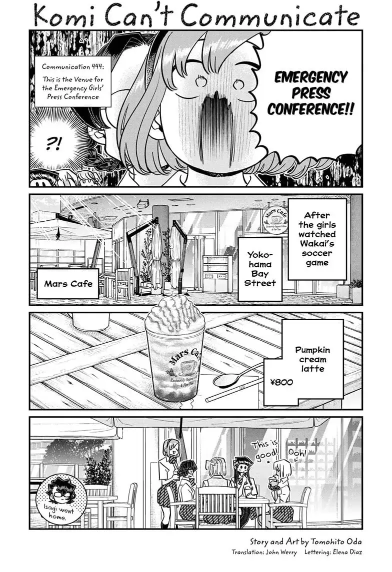 Komi-san wa Komyushou Desu - Chapter 444 - Page 1