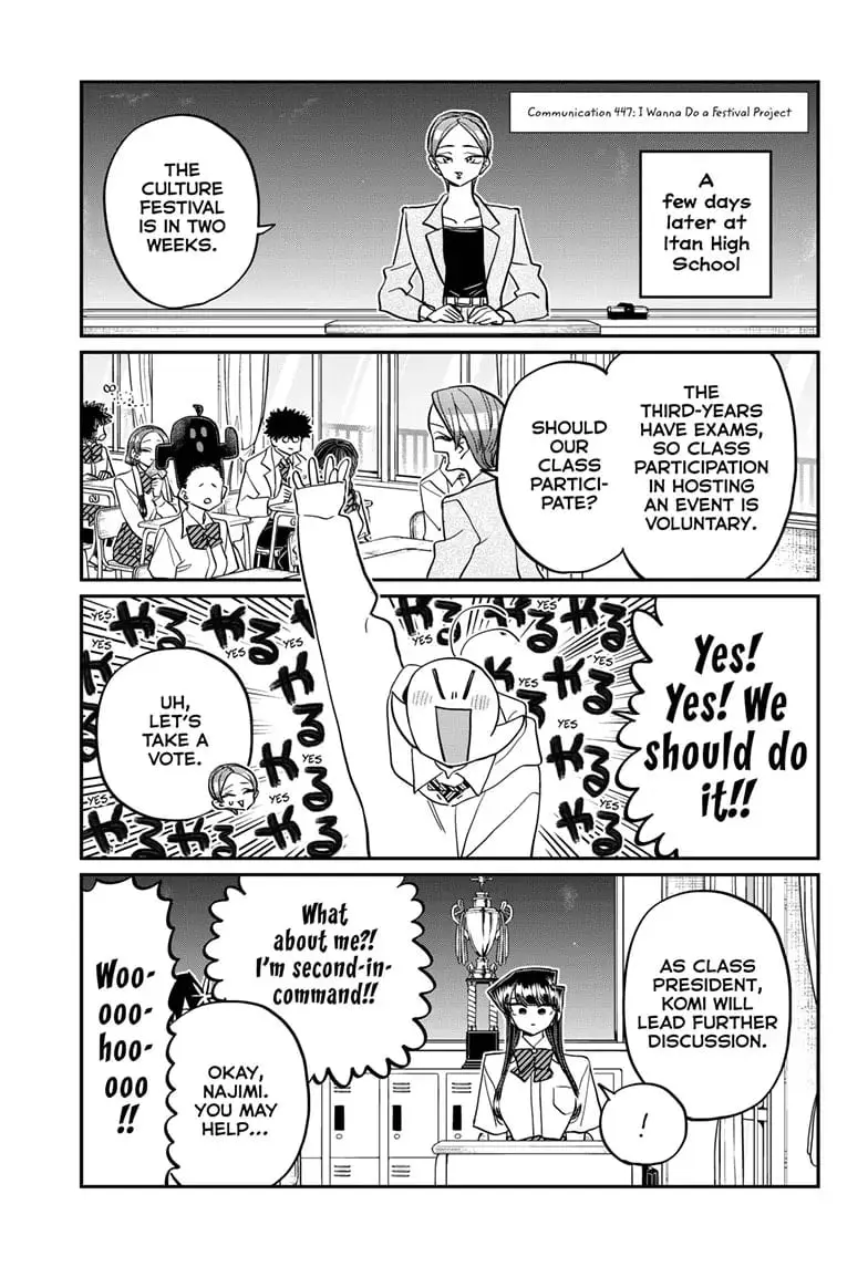 Komi-san wa Komyushou Desu - Chapter 447 - Page 1