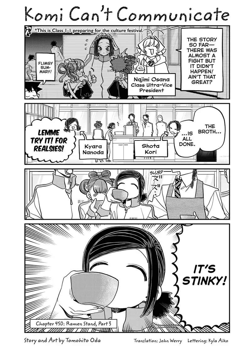 Komi-san wa Komyushou Desu - Chapter 450 - Page 1