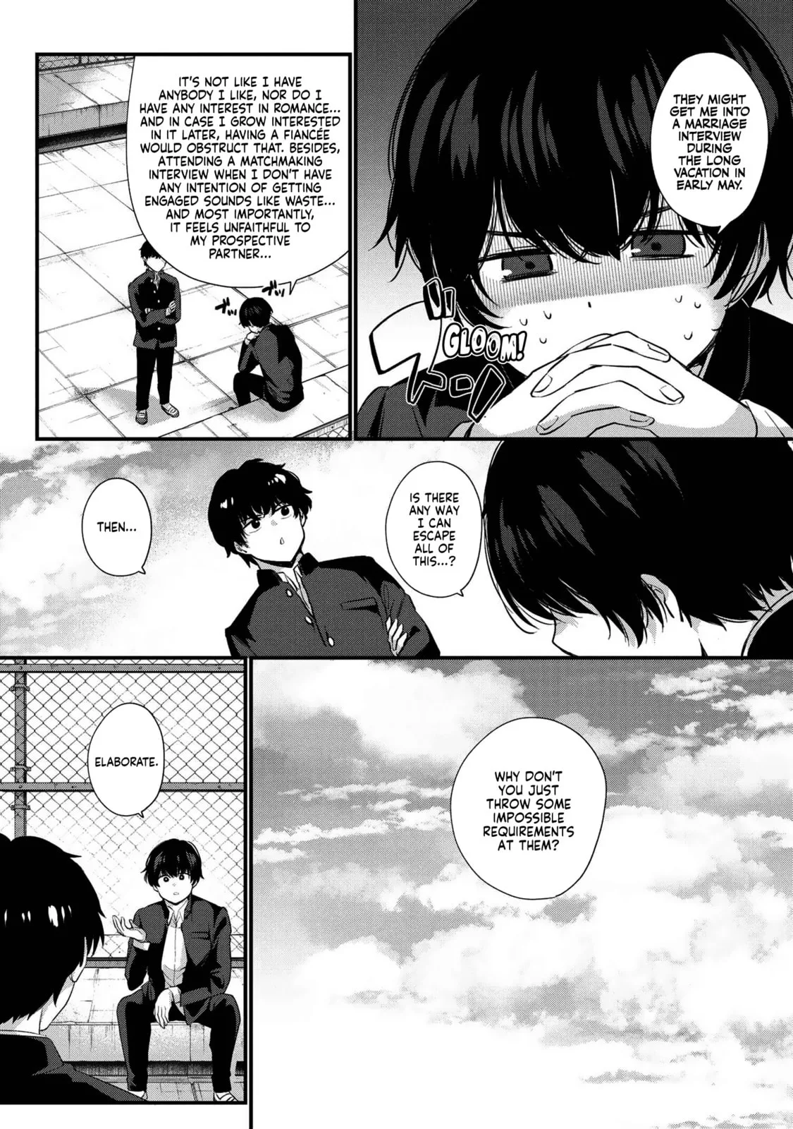 About That Time I Didn’t Want to Have a Matchmaking Interview, So I Set Some Impossible Conditions and Then My Classmate Showed Up - Chapter 1 - Page 5