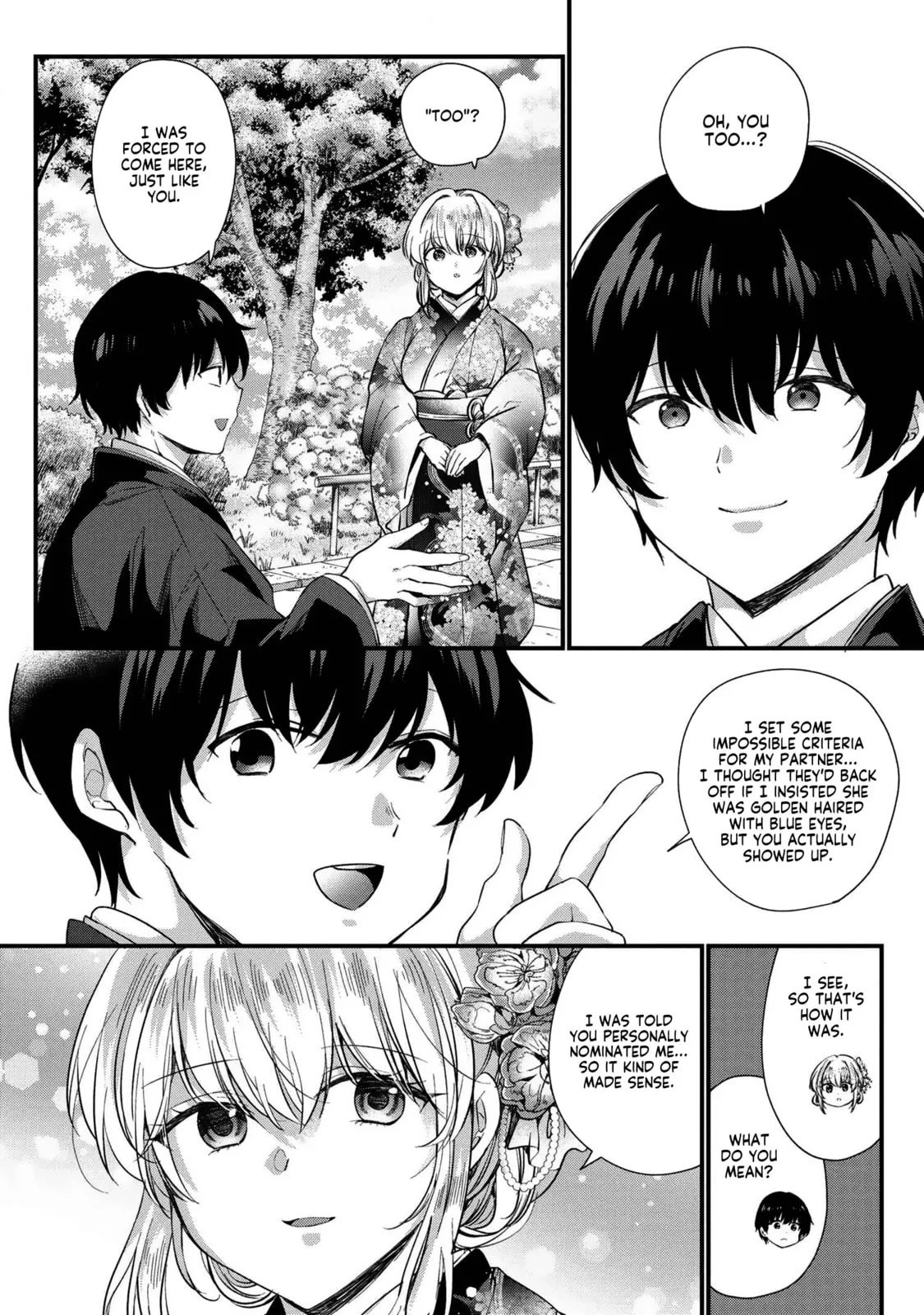 About That Time I Didn’t Want to Have a Matchmaking Interview, So I Set Some Impossible Conditions and Then My Classmate Showed Up - Chapter 1 - Page 16