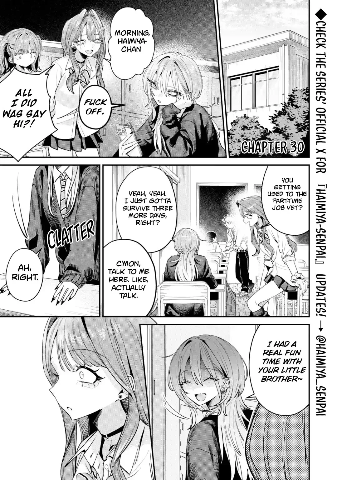 Haimiya-Senpai is Scary But Cute - Chapter 30 - Page 1