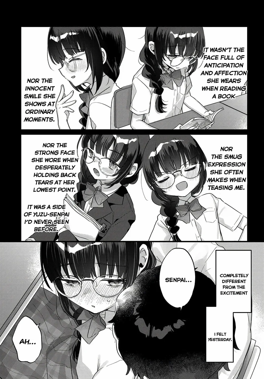 After I Let The Small And Cute Intellectual Senior Of The Literature Club Sit On My Lap, She Started Sitting There Every Day - Chapter 3.2 - Page 1
