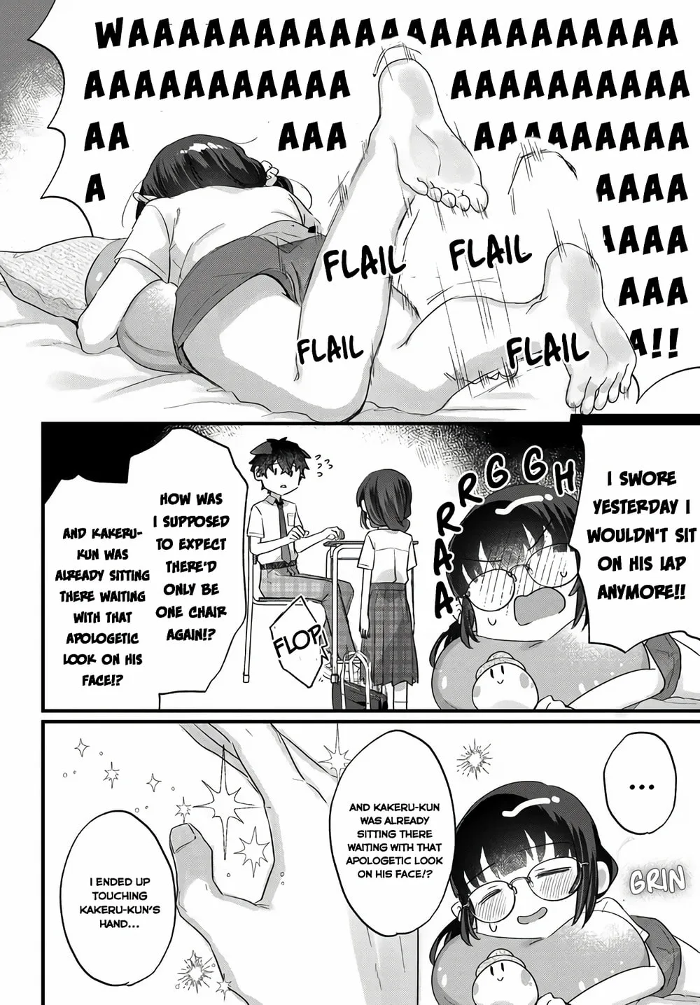 After I Let The Small And Cute Intellectual Senior Of The Literature Club Sit On My Lap, She Started Sitting There Every Day - Chapter 3.2 - Page 10