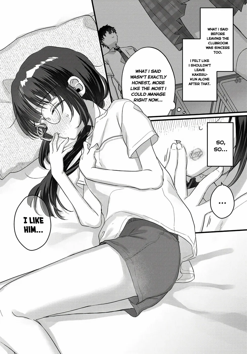 After I Let The Small And Cute Intellectual Senior Of The Literature Club Sit On My Lap, She Started Sitting There Every Day - Chapter 3.2 - Page 13