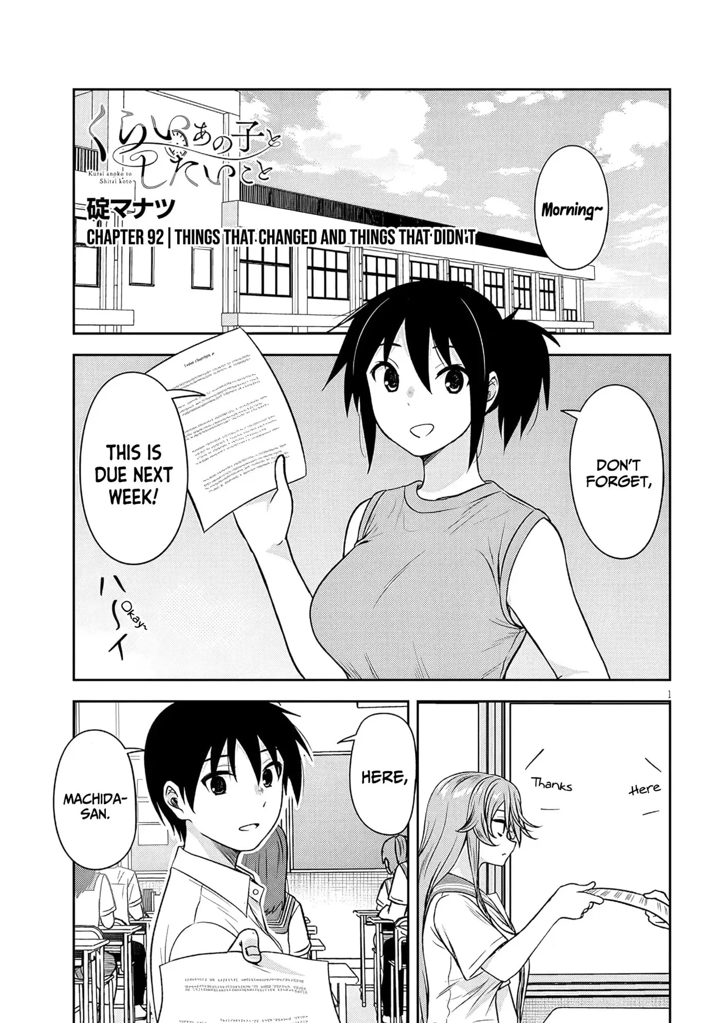 What I’d like to do with that gloomy girl - Chapter 92 - Page 1