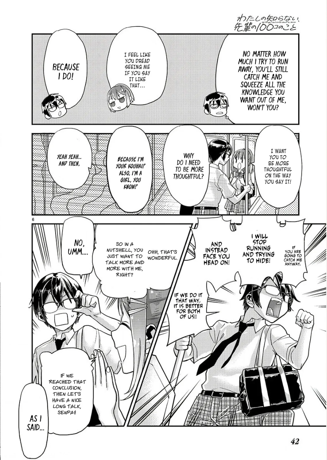 100 Things I Didn’t Know About My Senpai - Chapter 4 - Page 6