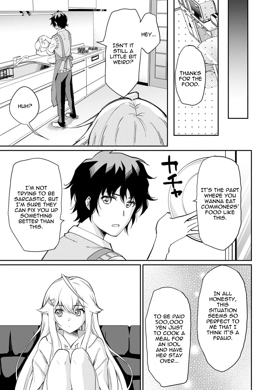 Isshou Hatarakitakunai Ore ga Classmate no Daininki Idol ni Natsukaretara - Chapter 4.1 - Page 9