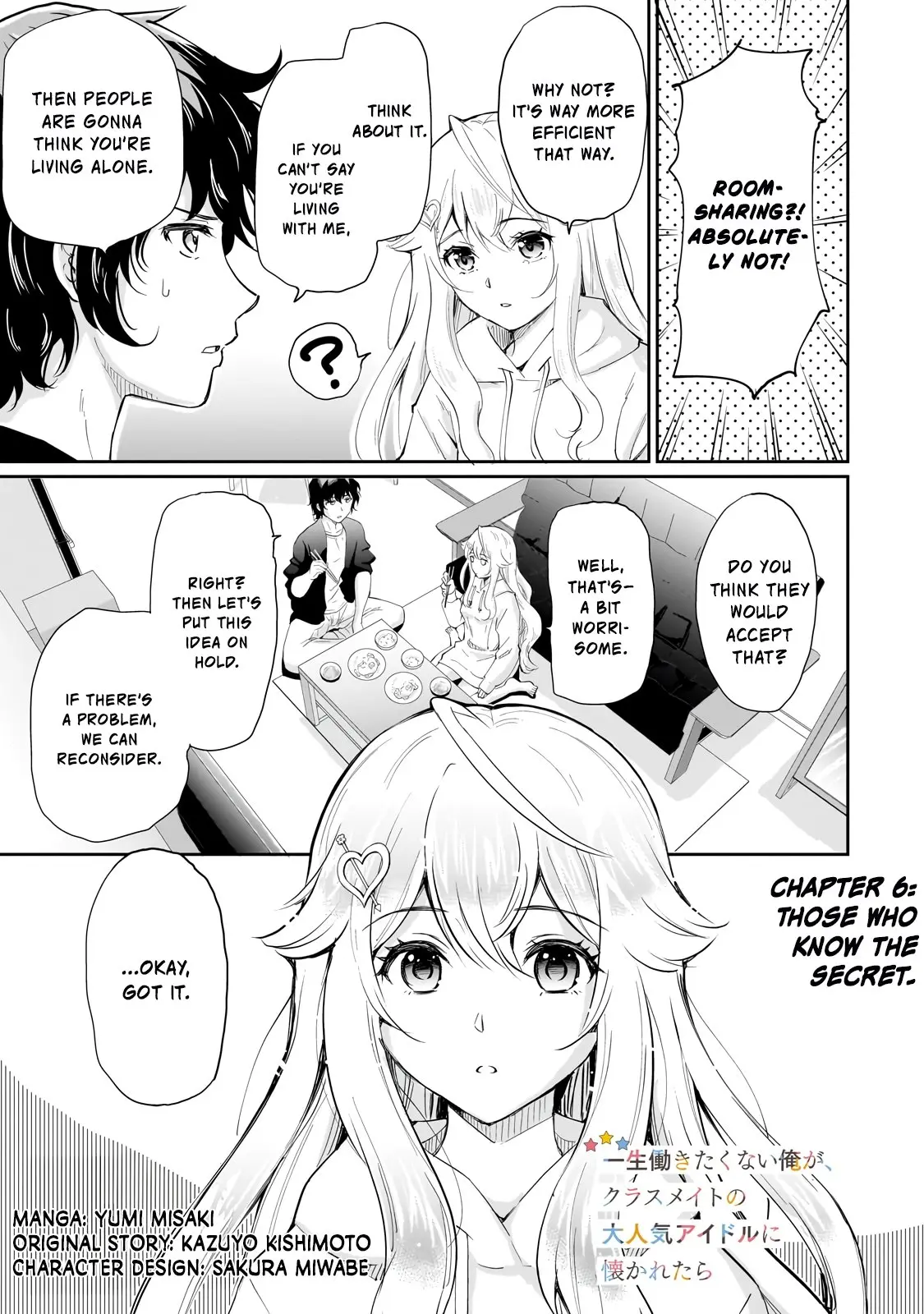 Isshou Hatarakitakunai Ore ga Classmate no Daininki Idol ni Natsukaretara - Chapter 6 - Page 1