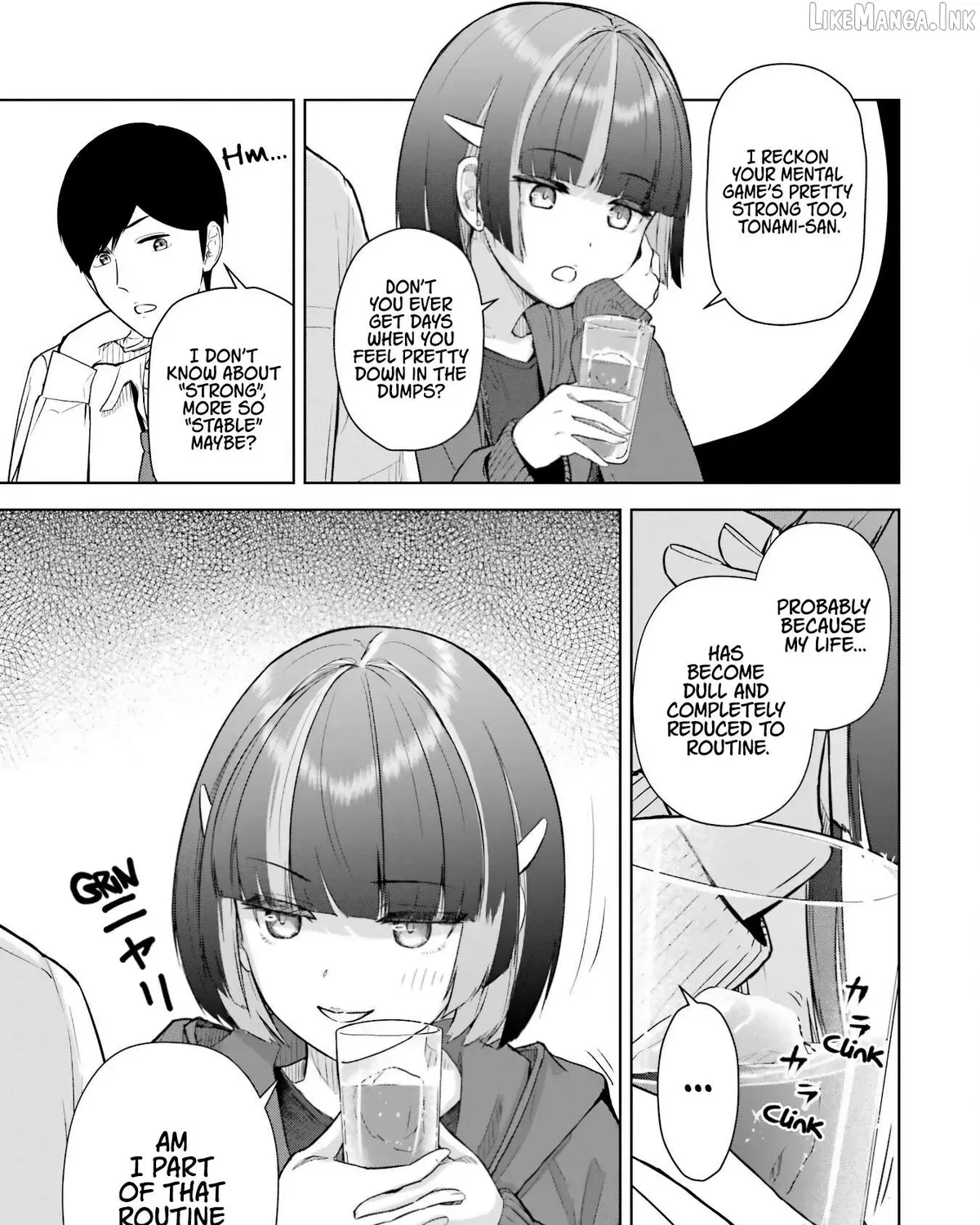 The Story of the Cool, Downer-type University Girl Beside Me at the Standing Bar - Chapter 7 - Page 9