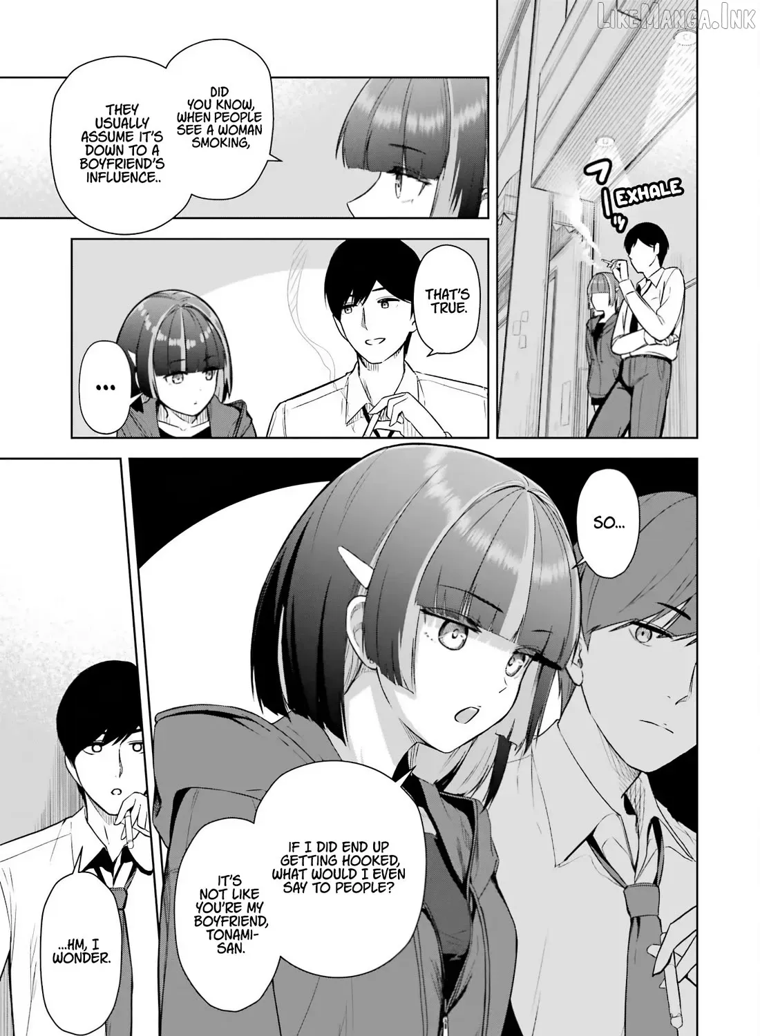 The Story of the Cool, Downer-type University Girl Beside Me at the Standing Bar - Chapter 8.1 - Page 9