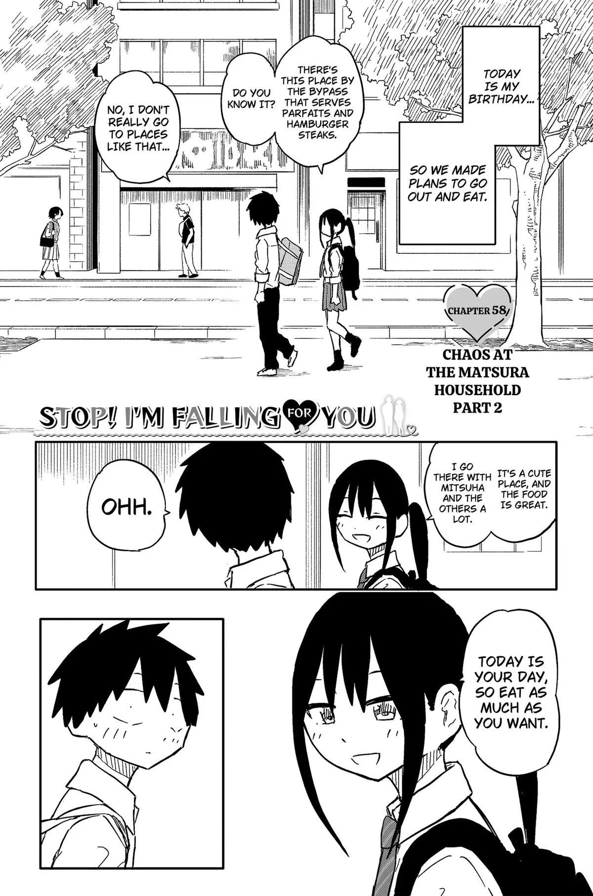 Stop! I'm Falling for You! - Chapter 58 - Page 1