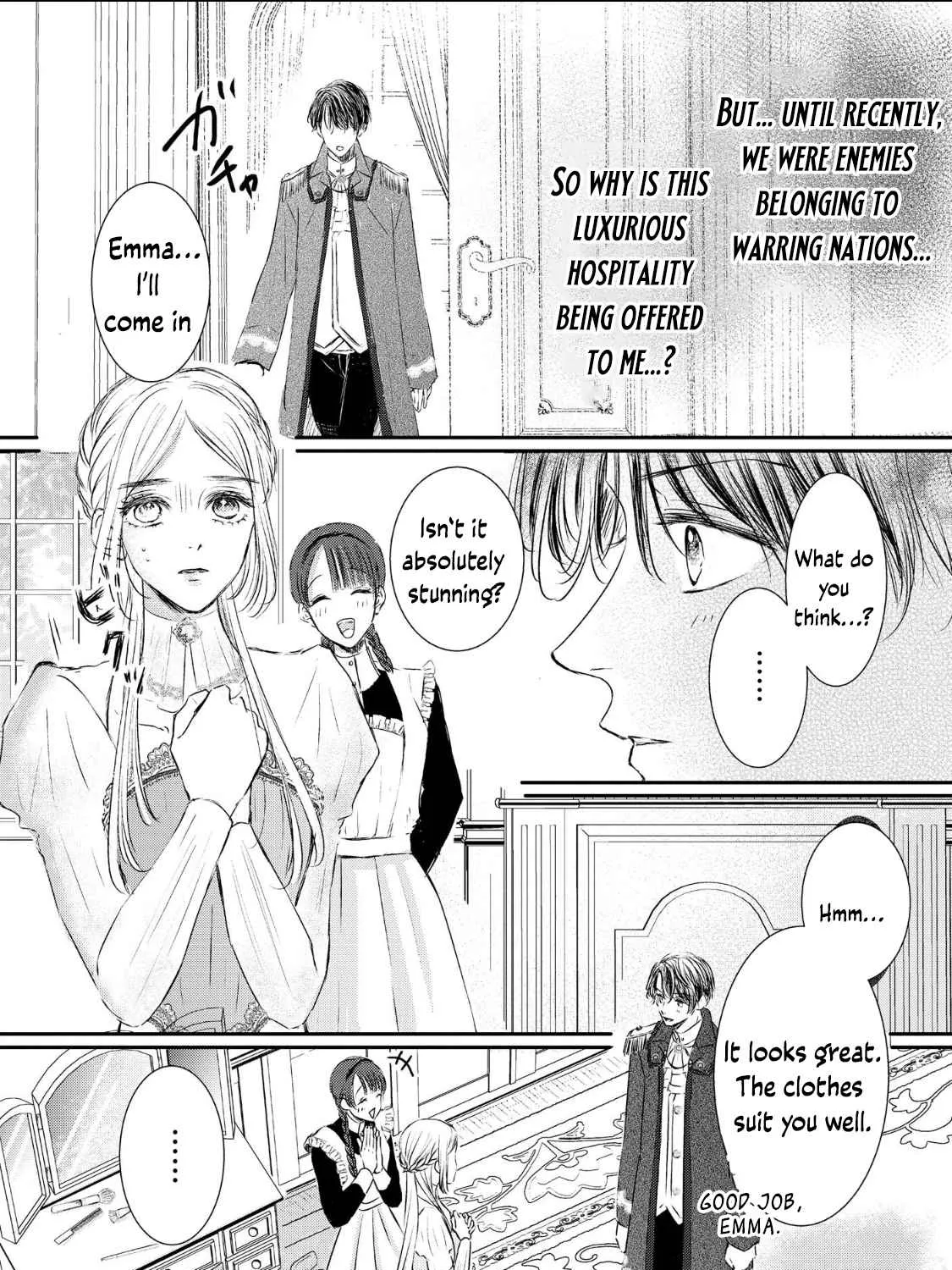 Kore kara Shiawase ni narimasu! Shiitagerare Reijou desu ga Tekitaikoku no Koushaku-sama ni Naze ka Dekiaisaretemasu - Chapter 1 - Page 13