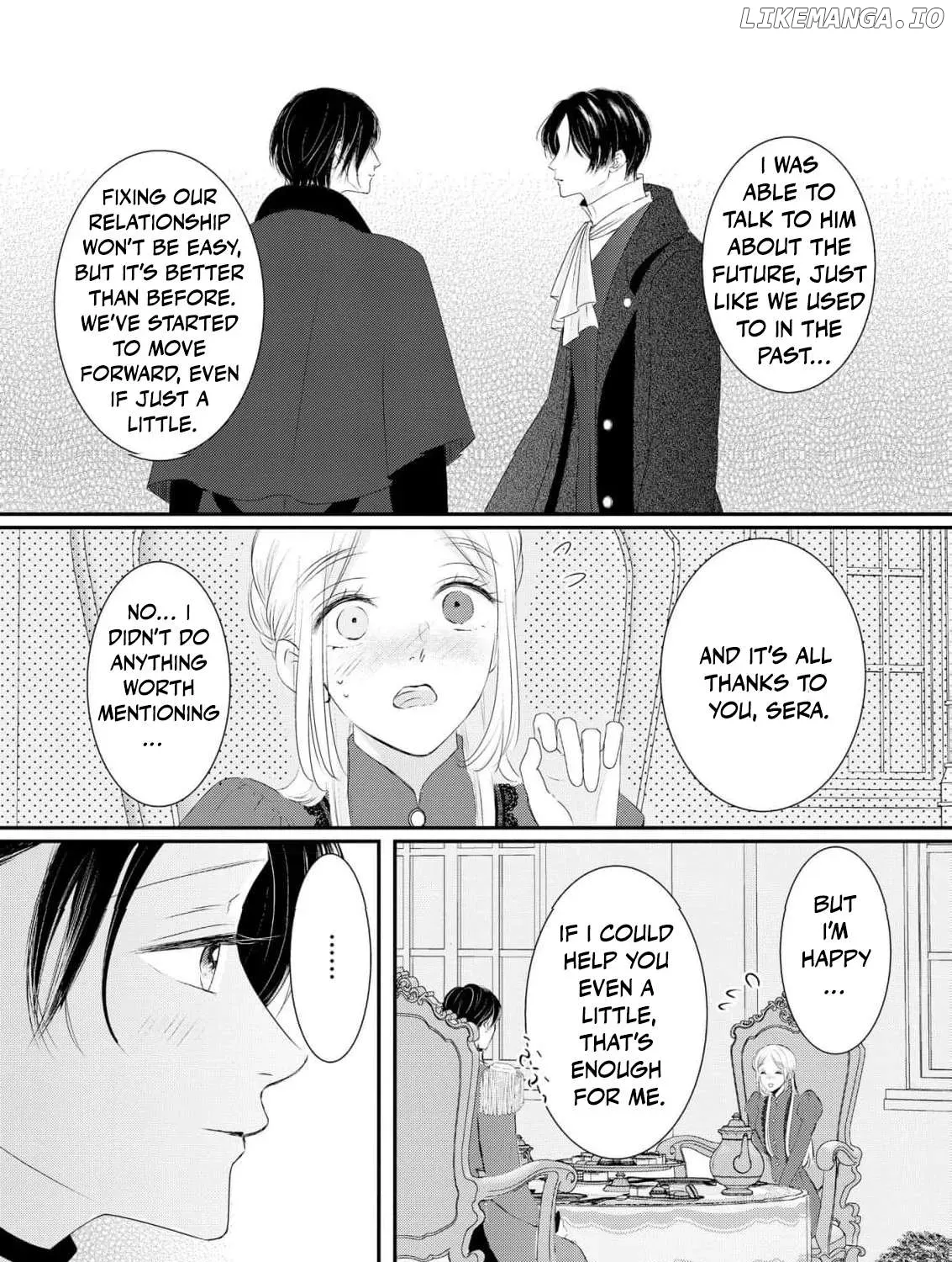 Kore kara Shiawase ni narimasu! Shiitagerare Reijou desu ga Tekitaikoku no Koushaku-sama ni Naze ka Dekiaisaretemasu - Chapter 18 - Page 55