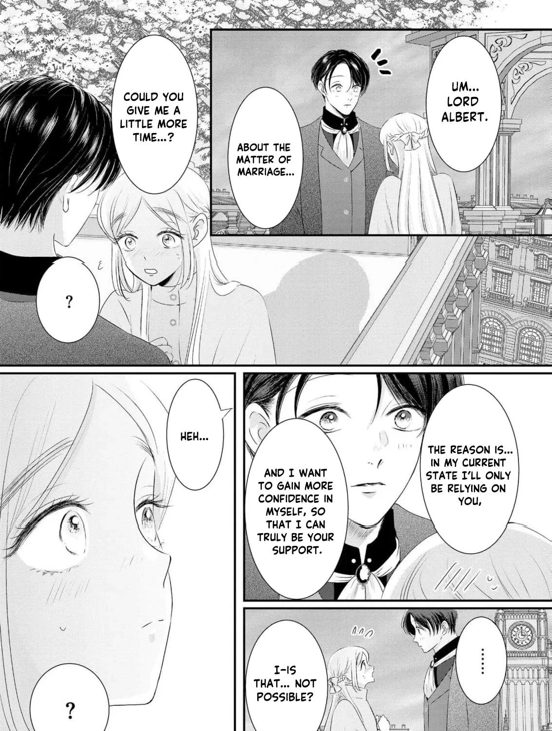 Kore kara Shiawase ni narimasu! Shiitagerare Reijou desu ga Tekitaikoku no Koushaku-sama ni Naze ka Dekiaisaretemasu - Chapter 23 - Page 55