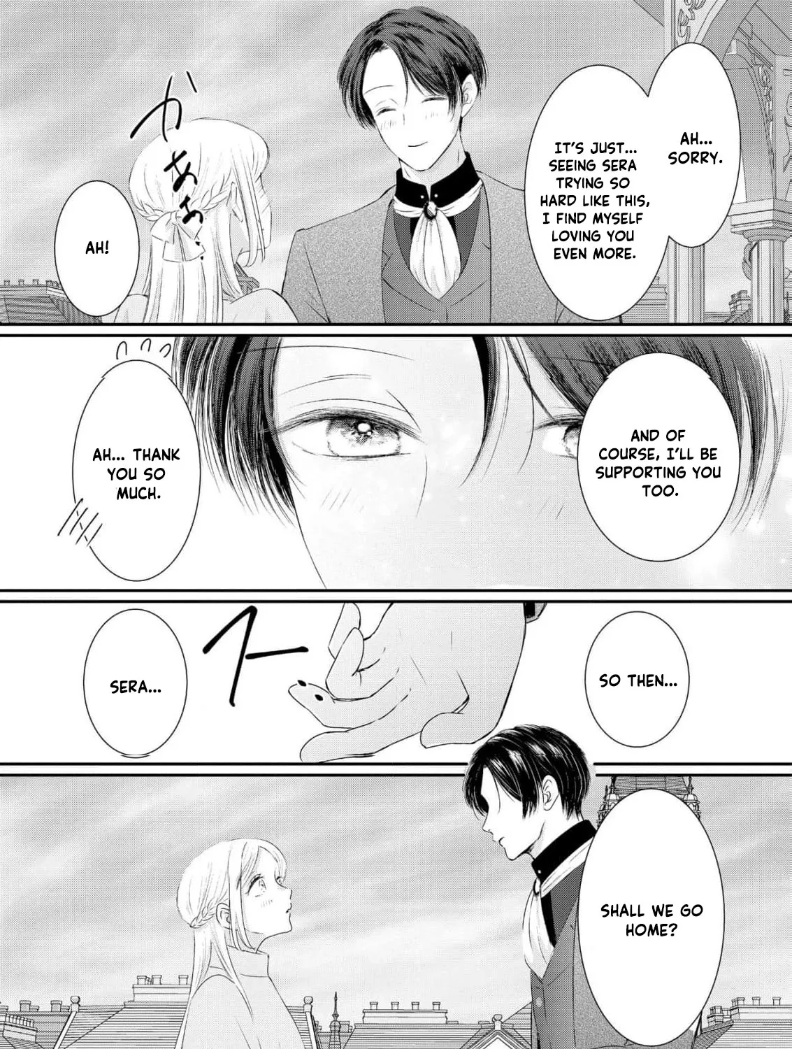 Kore kara Shiawase ni narimasu! Shiitagerare Reijou desu ga Tekitaikoku no Koushaku-sama ni Naze ka Dekiaisaretemasu - Chapter 23 - Page 57