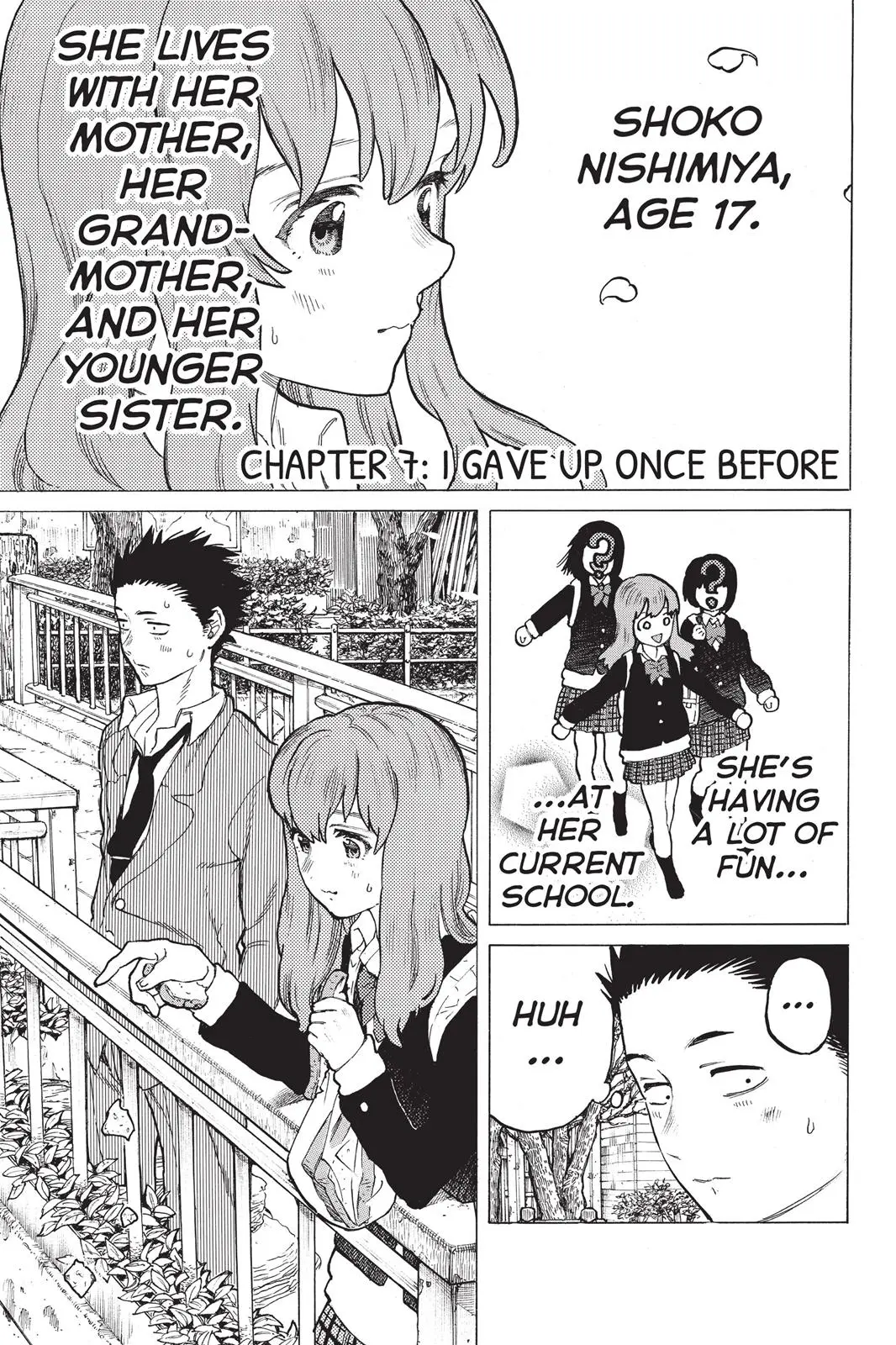 Koe no Katachi - Chapter 7 - Page 1