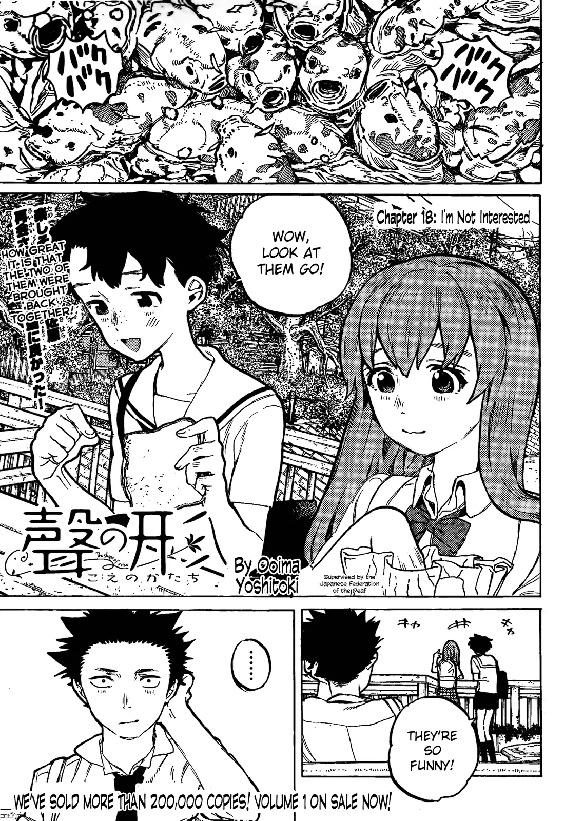 Koe no Katachi - Chapter 18 - Page 1