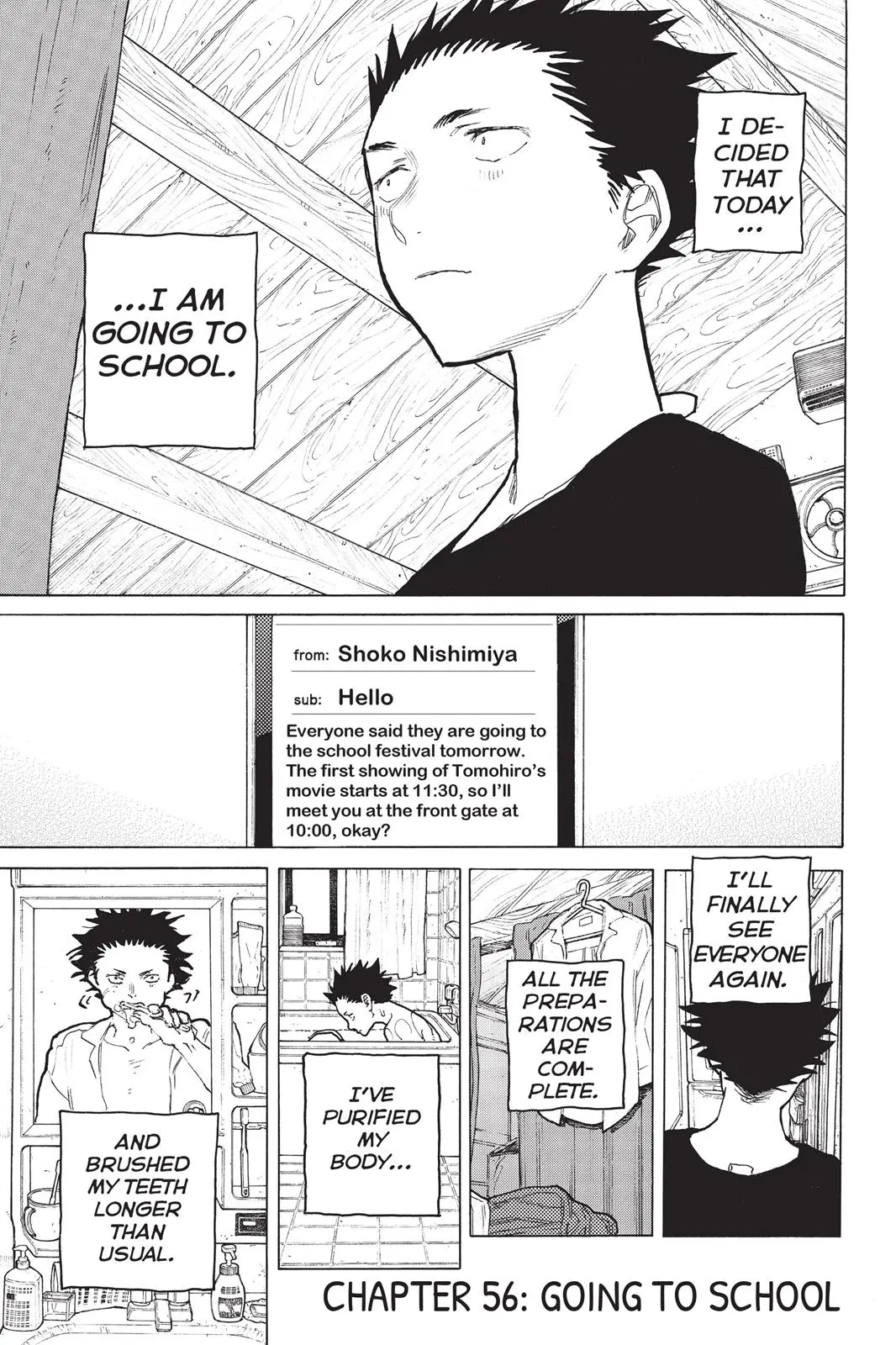 Koe no Katachi - Chapter 56 - Page 1