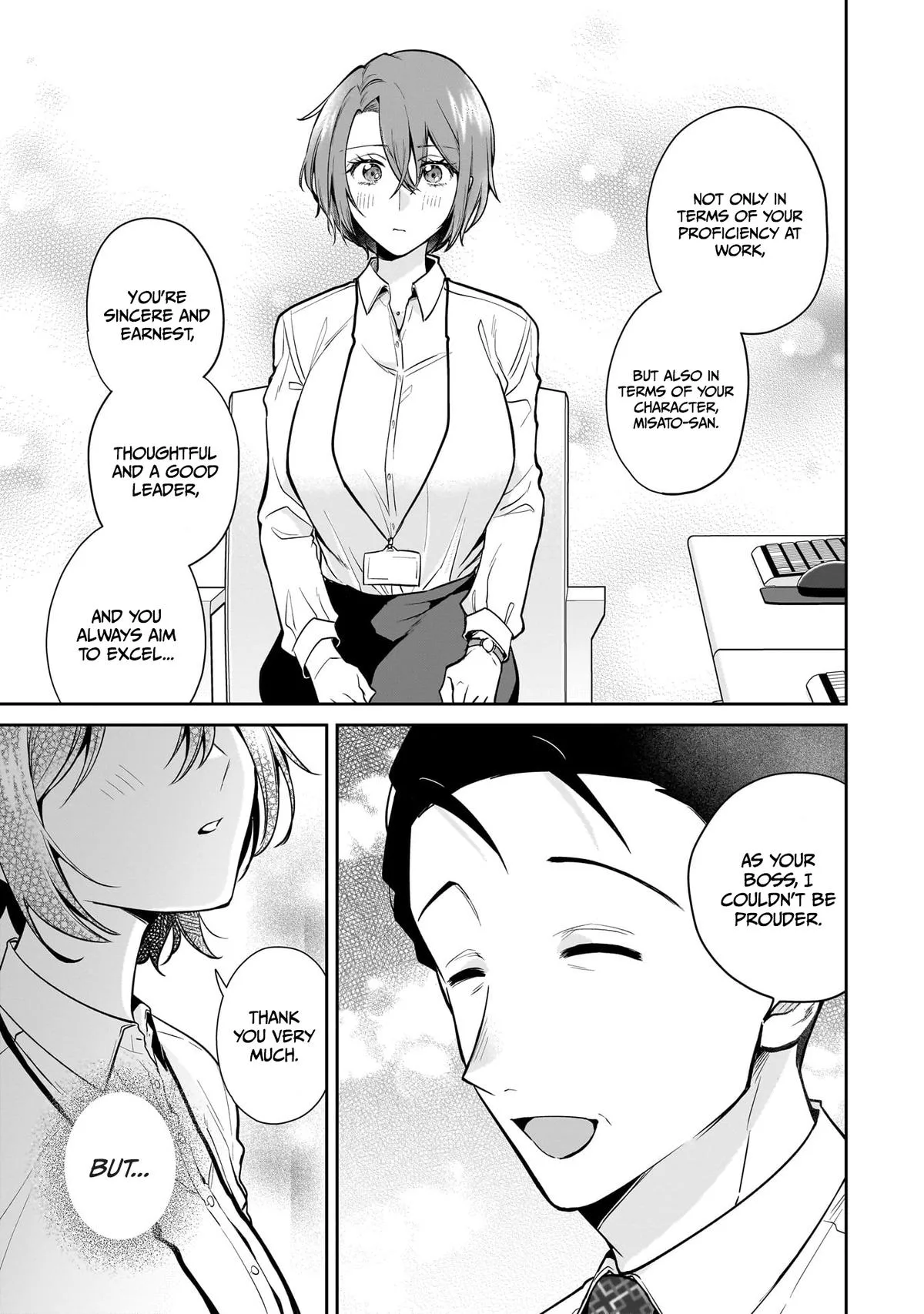 Misato-san is a Bit Cold Towards Her Boss Who Pampers - Chapter 14 - Page 17
