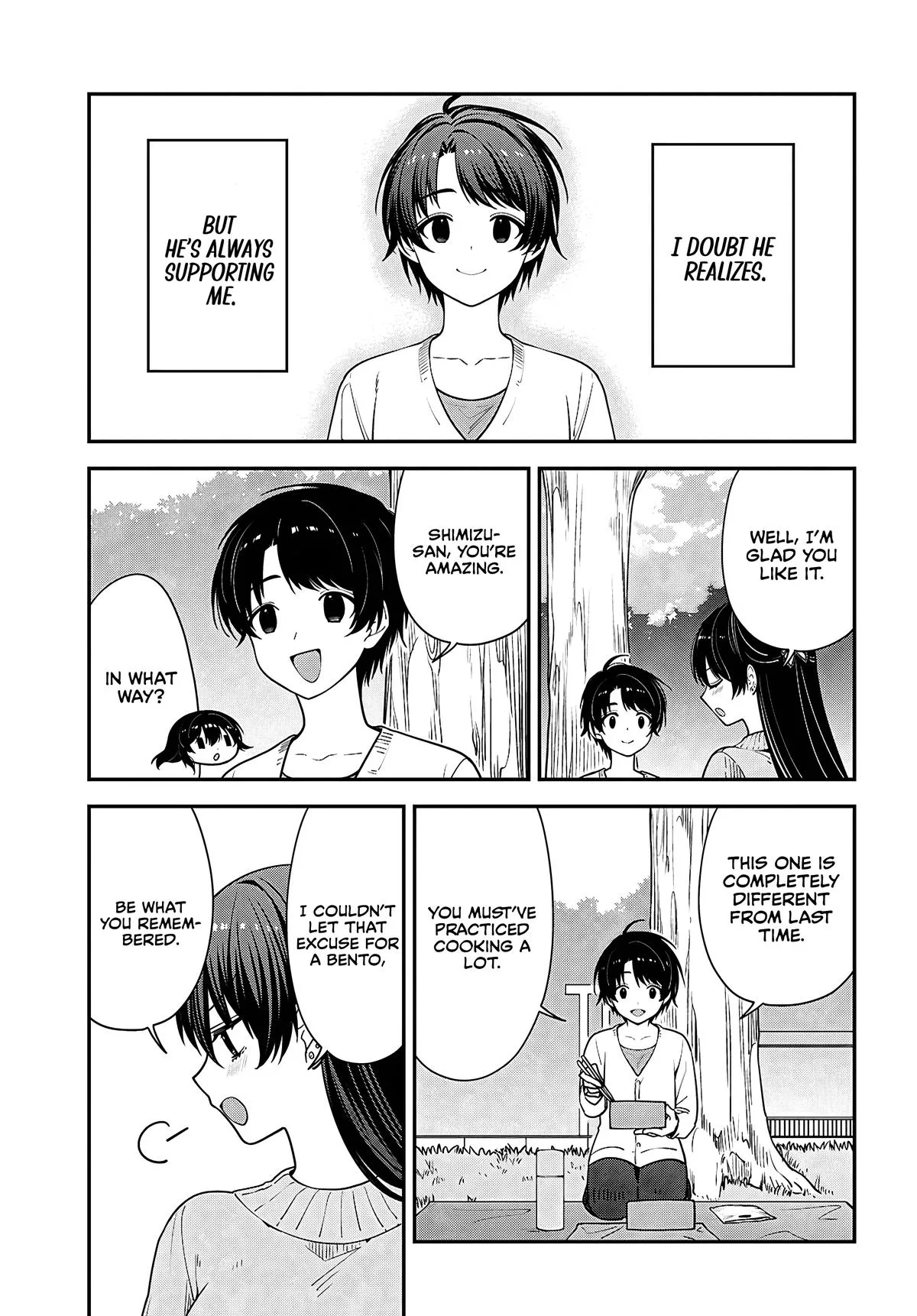 Tonari no Seki no Yankee Shimizu-san ga Kami o Kuroku Sometekita - Chapter 21 - Page 15