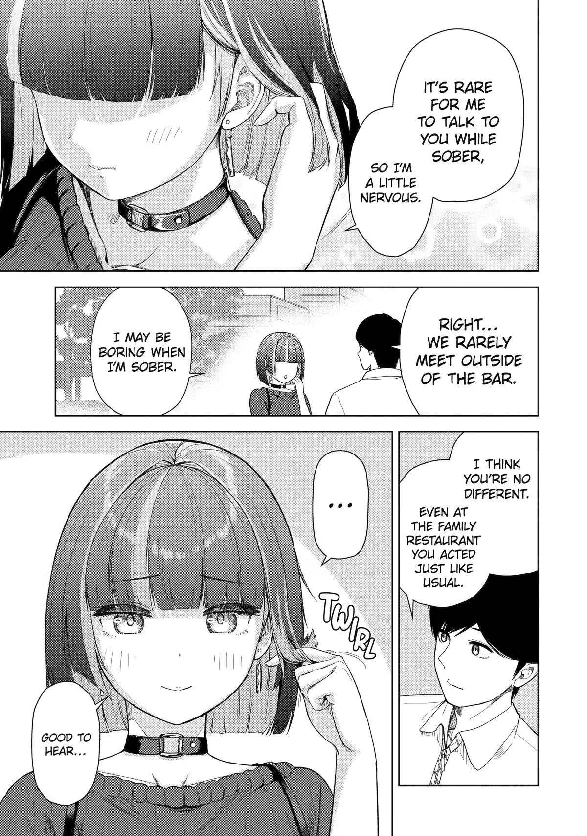 The Story of the Cool, Downer-type University Girl Beside Me at the Standing Bar - Chapter 13 - Page 3