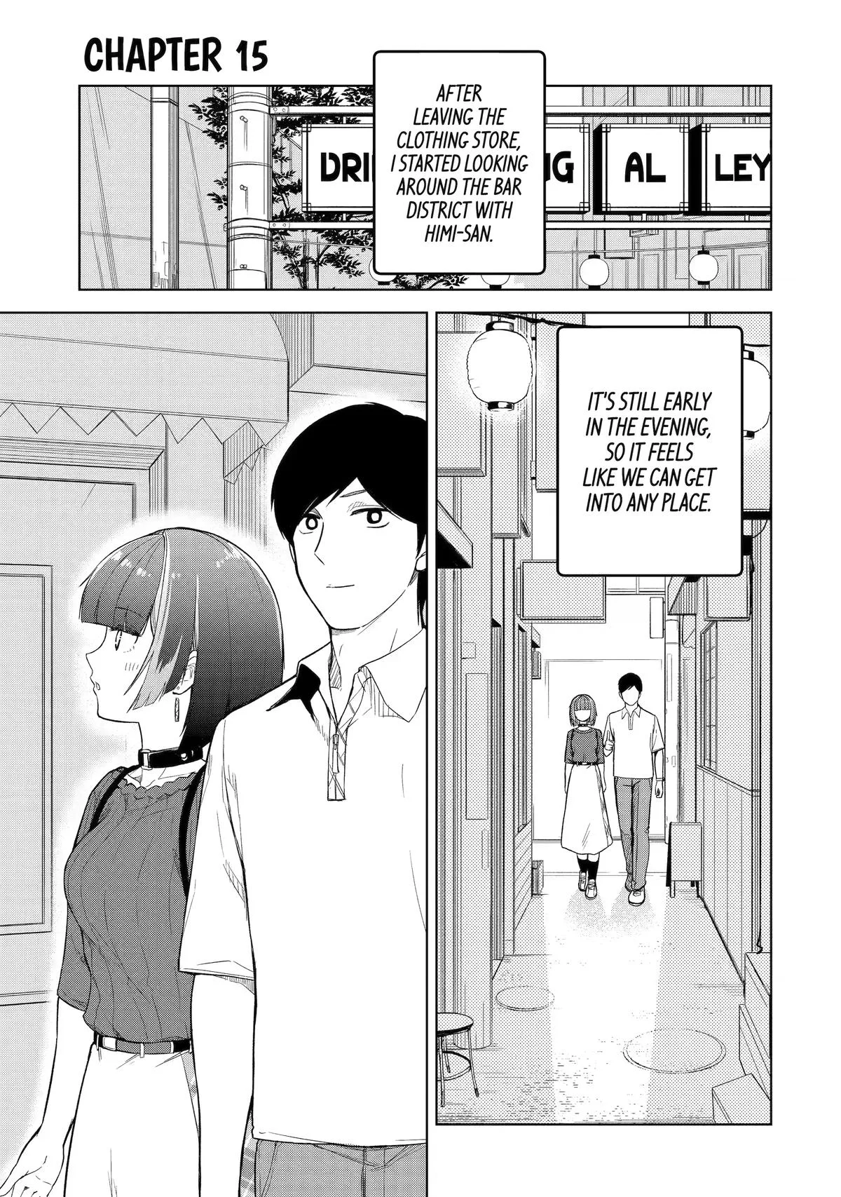 The Story of the Cool, Downer-type University Girl Beside Me at the Standing Bar - Chapter 15 - Page 1