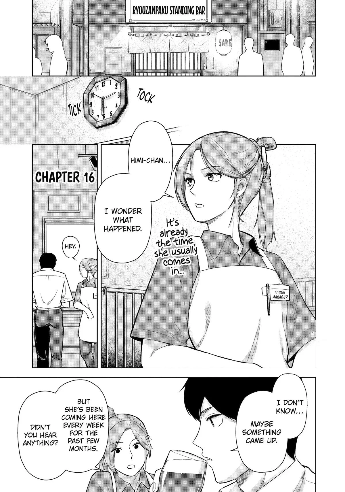 The Story of the Cool, Downer-type University Girl Beside Me at the Standing Bar - Chapter 16 - Page 1