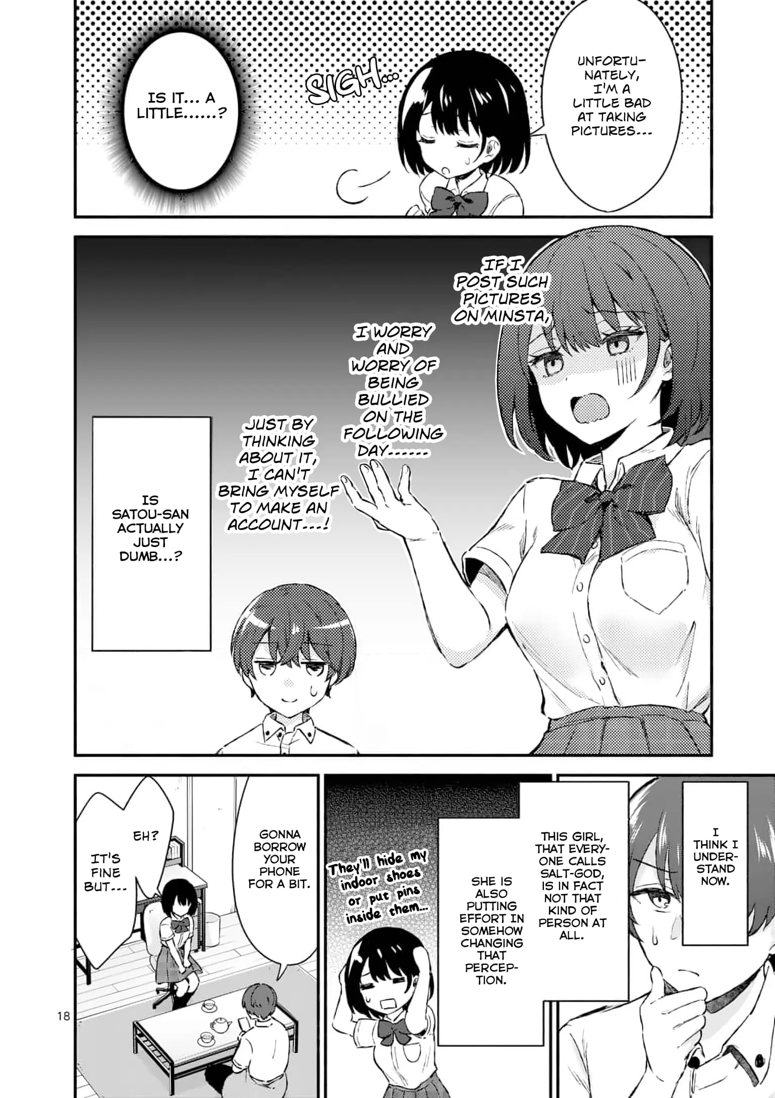 Shiotaiou no Sato-san ga Ore ni dake Amai - Chapter 1 - Page 17