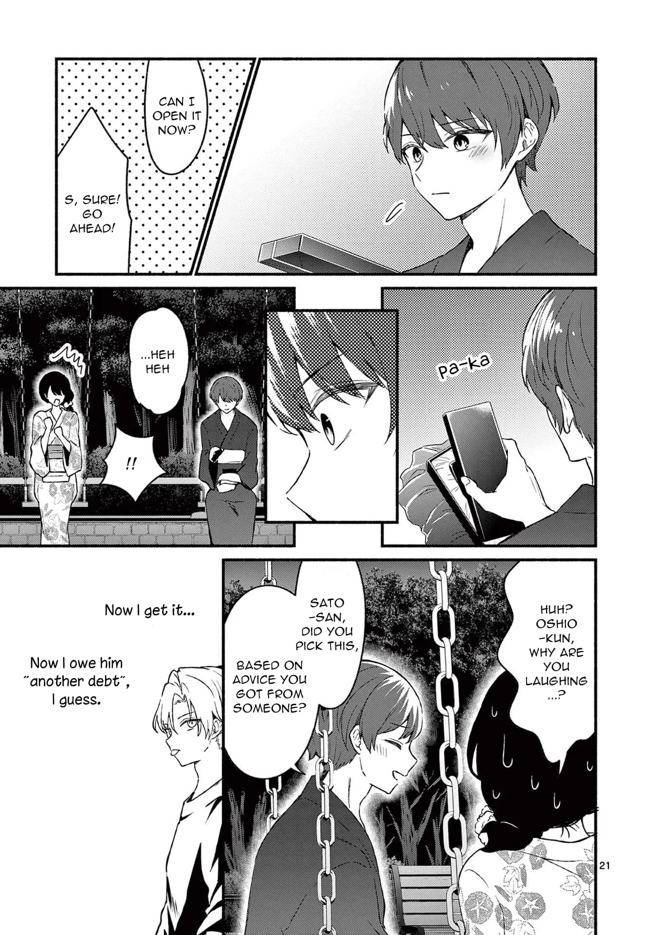 Shiotaiou no Sato-san ga Ore ni dake Amai - Chapter 46 - Page 21