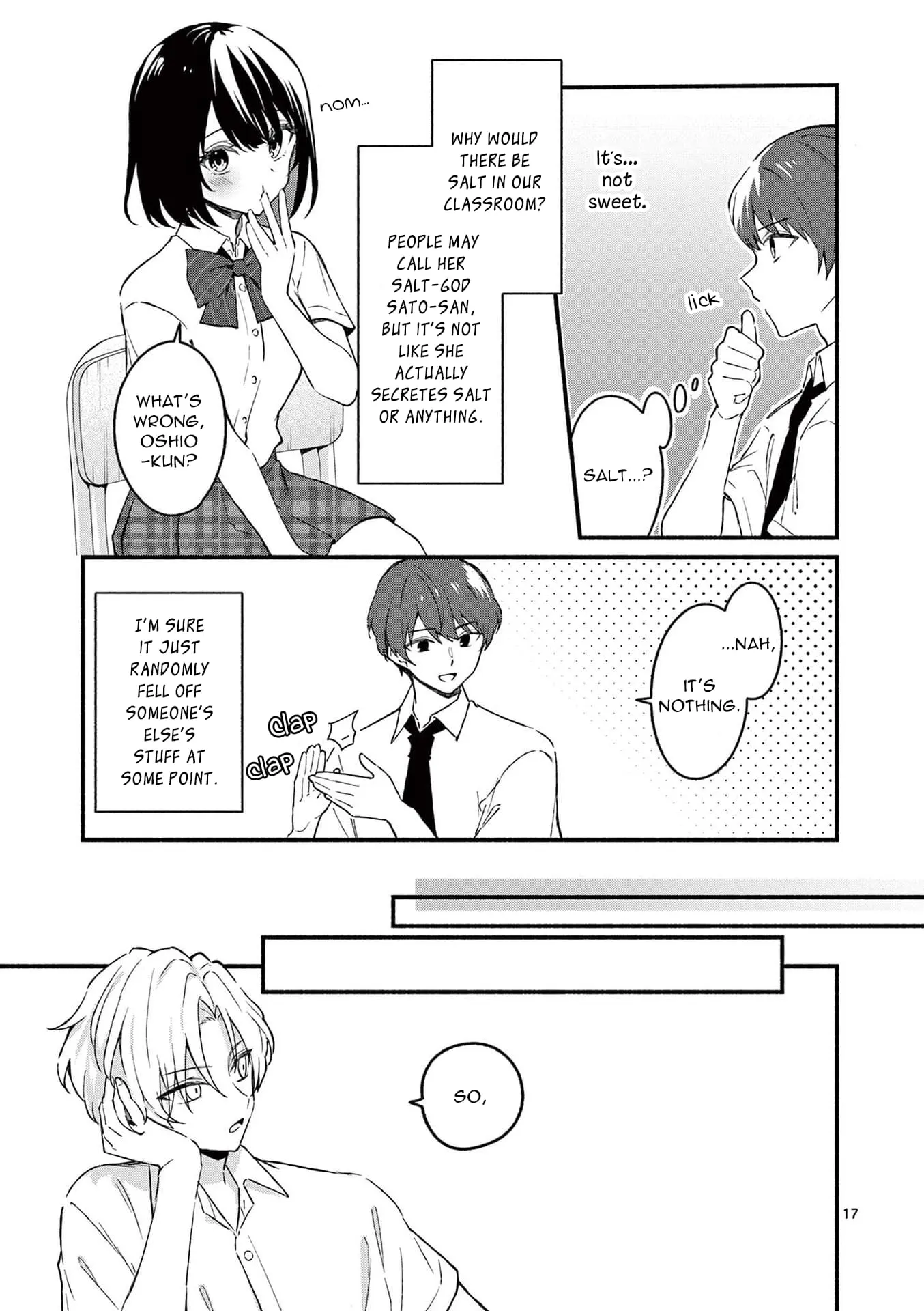 Shiotaiou no Sato-san ga Ore ni dake Amai - Chapter 47 - Page 17