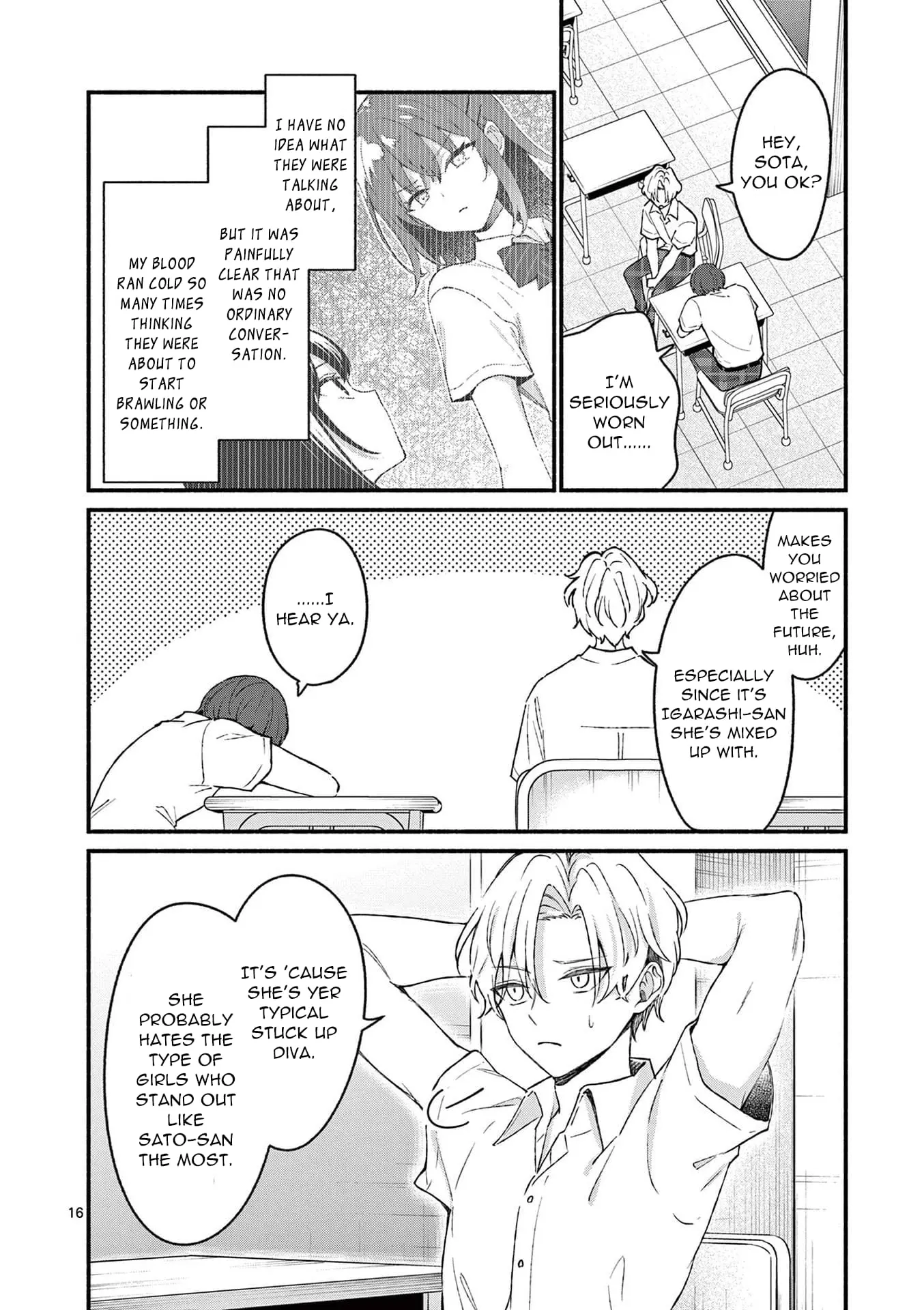 Shiotaiou no Sato-san ga Ore ni dake Amai - Chapter 48 - Page 16
