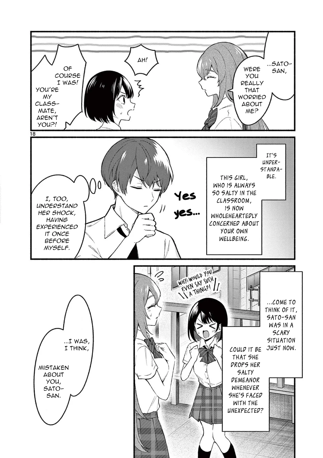 Shiotaiou no Sato-san ga Ore ni dake Amai - Chapter 51 - Page 18