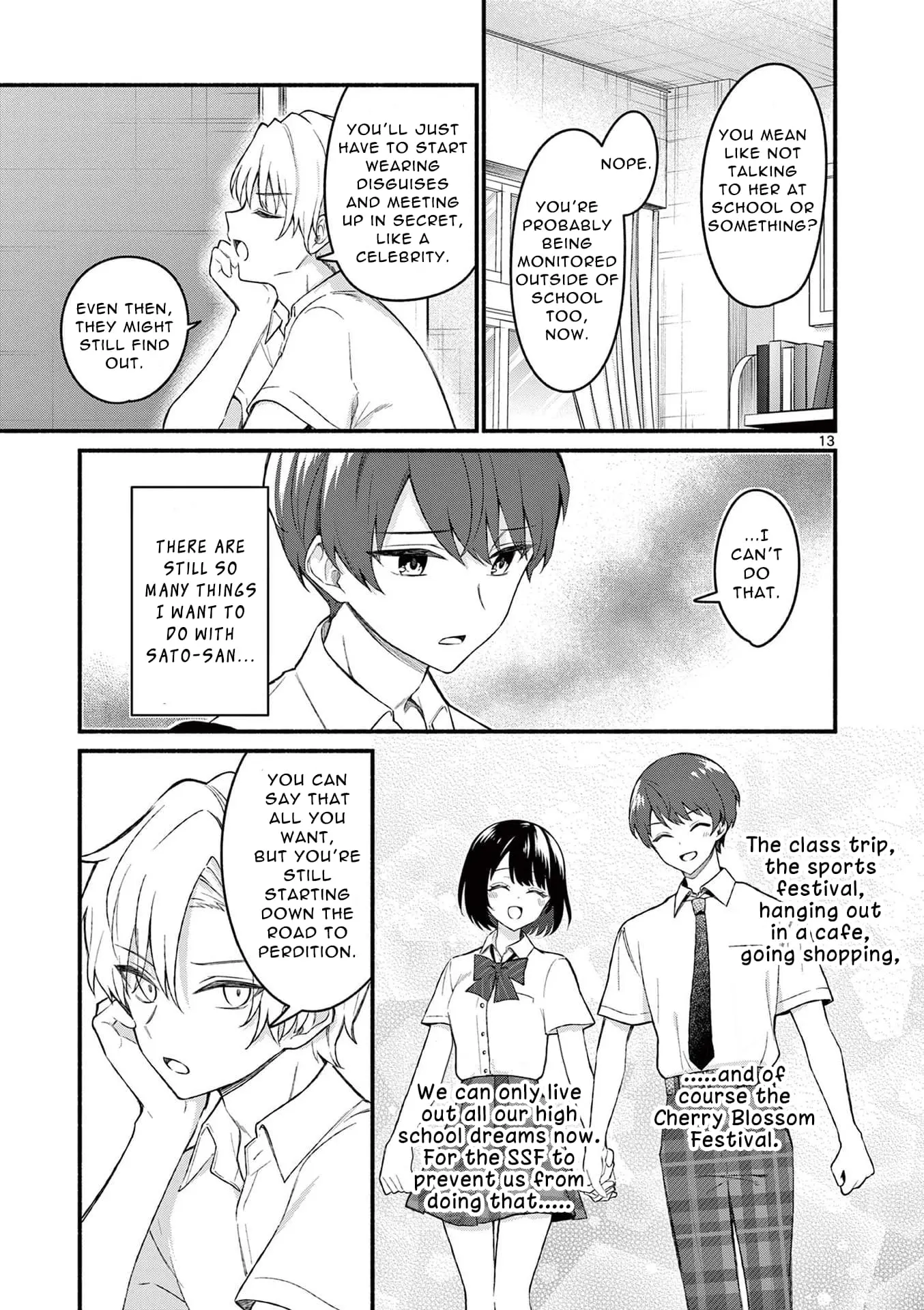 Shiotaiou no Sato-san ga Ore ni dake Amai - Chapter 55 - Page 13