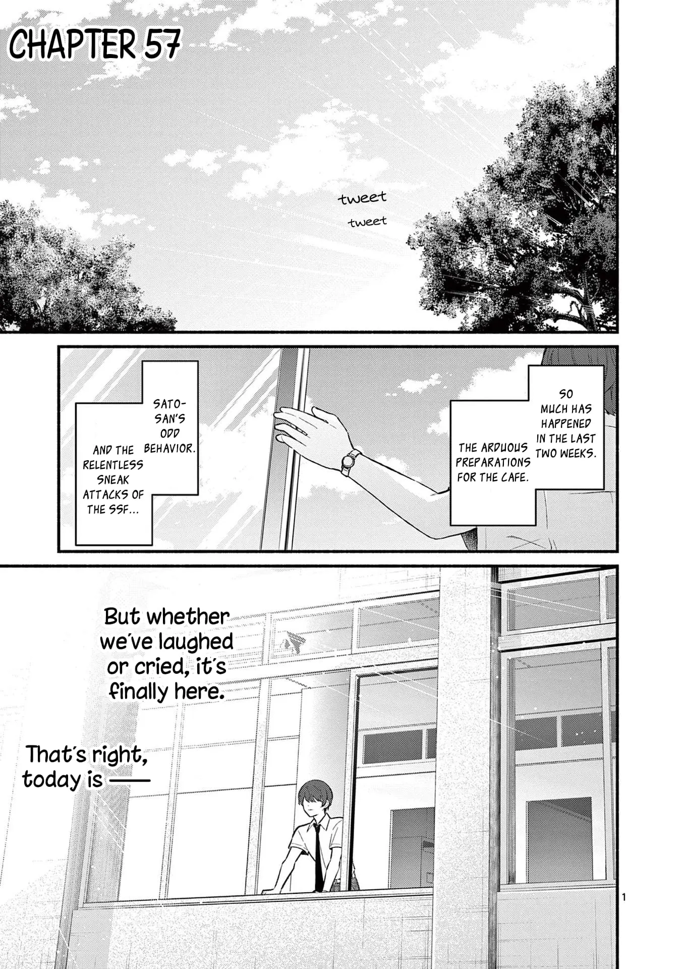 Shiotaiou no Sato-san ga Ore ni dake Amai - Chapter 57 - Page 1