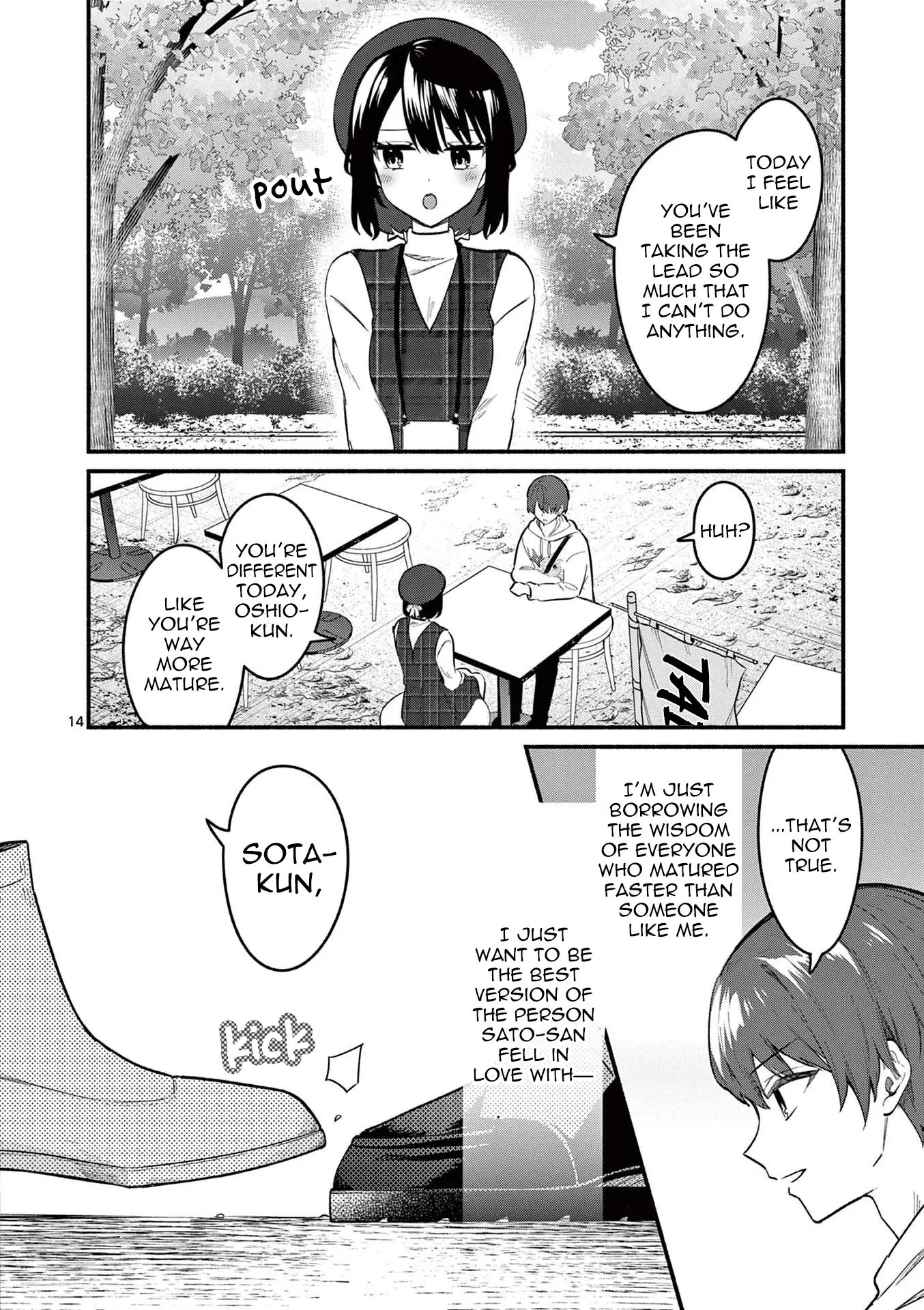 Shiotaiou no Sato-san ga Ore ni dake Amai - Chapter 76 - Page 14