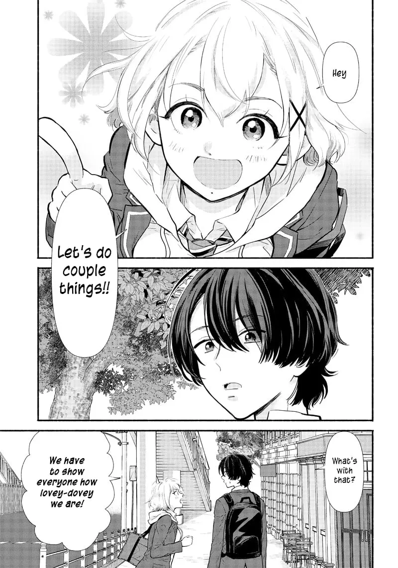 Nee, Mou Isso Tsukiacchau? Osananajimi no Bishoujo ni Tanomarete, Camo Kareshi Hajimemashita - Chapter 3 - Page 3