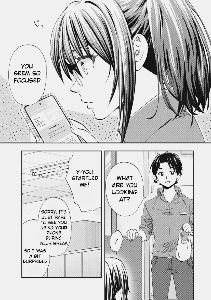 Ore wa Shiranai Uchi ni Gakkouichi no Bishoujo o Kudoiteita Rashii: Baito-saki no Soudan Aite ni Ore no Omoibito no Hanashi o Suru to Kanojo wa Naze ka Tere Hajimeru - Chapter 32 - Page 1
