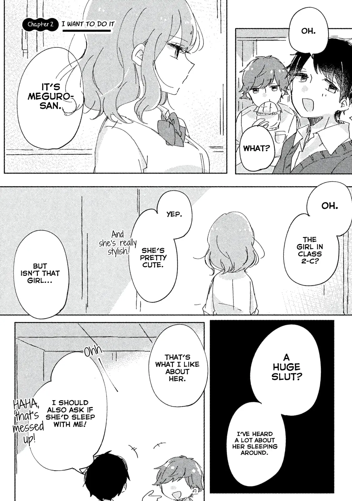 Meguro-san wa Hajimete ja Nai - Chapter 2 - Page 1