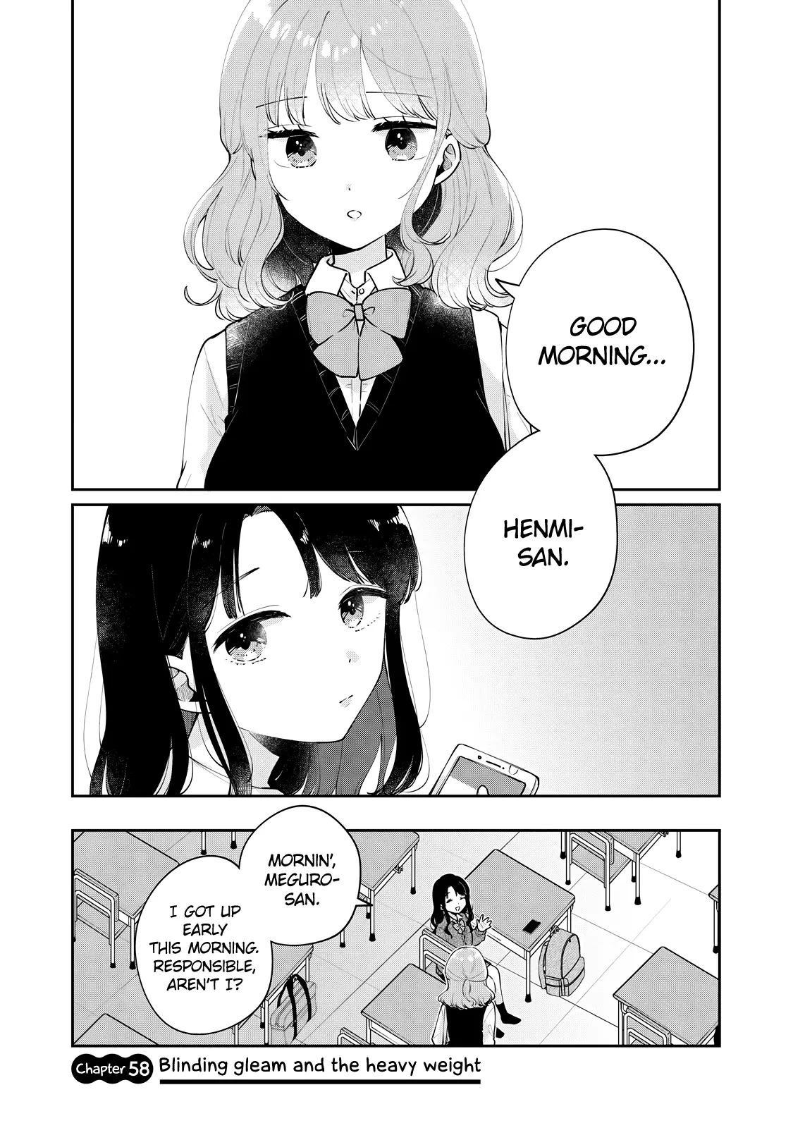 Meguro-san wa Hajimete ja Nai - Chapter 58 - Page 1