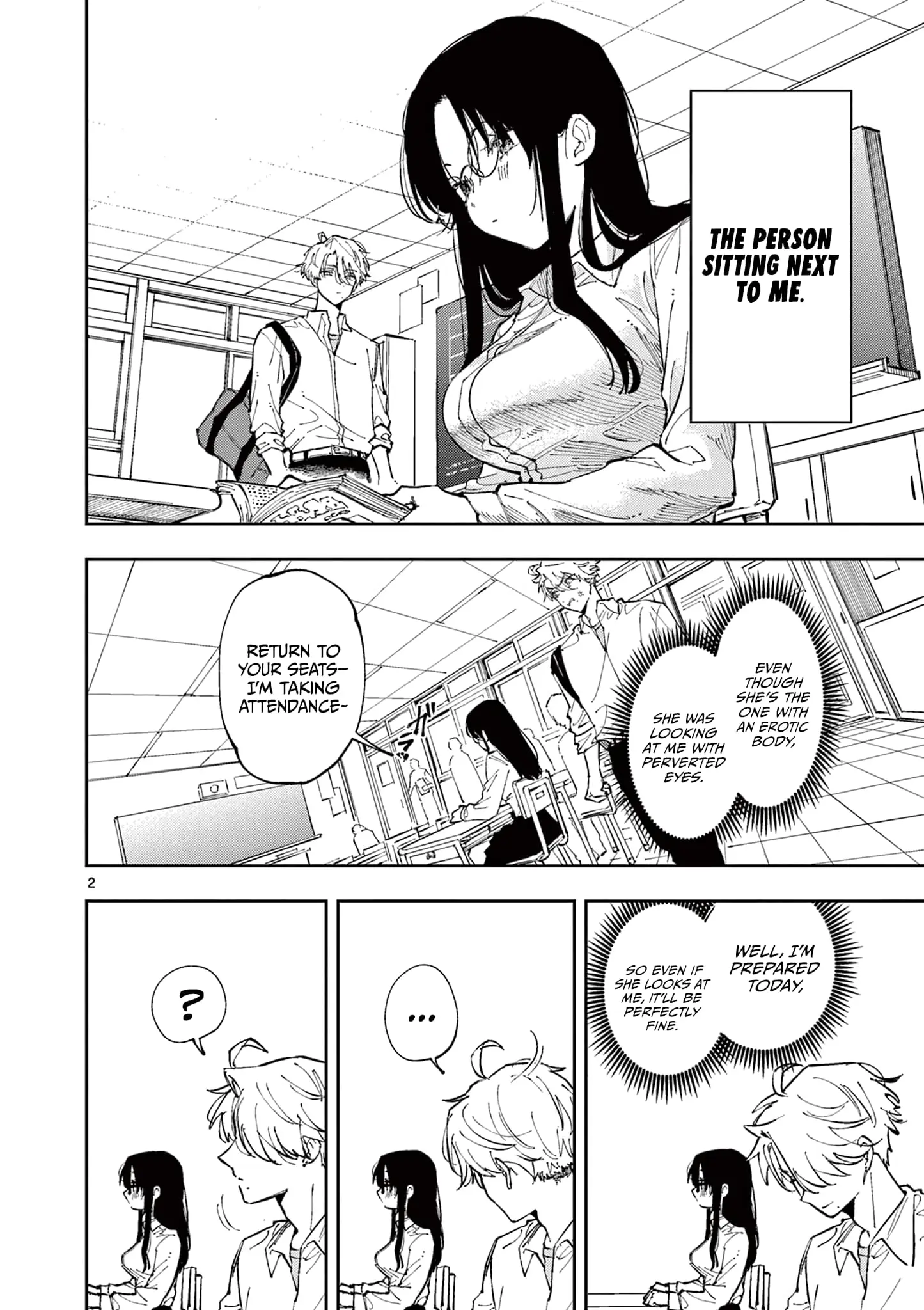 Tonari no Seki no Yatsu ga Souiu Me de Mitekuru - Chapter 3 - Page 2