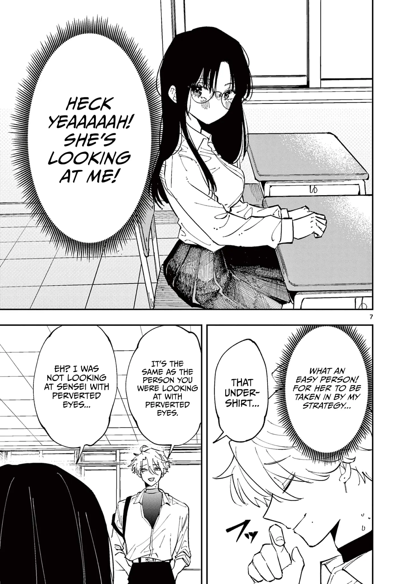 Tonari no Seki no Yatsu ga Souiu Me de Mitekuru - Chapter 3 - Page 7