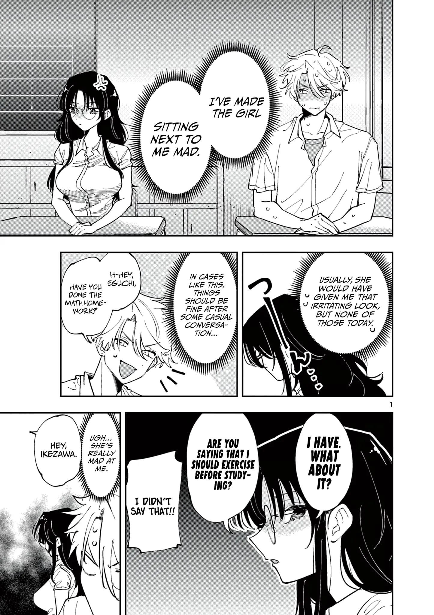 Tonari no Seki no Yatsu ga Souiu Me de Mitekuru - Chapter 9 - Page 1