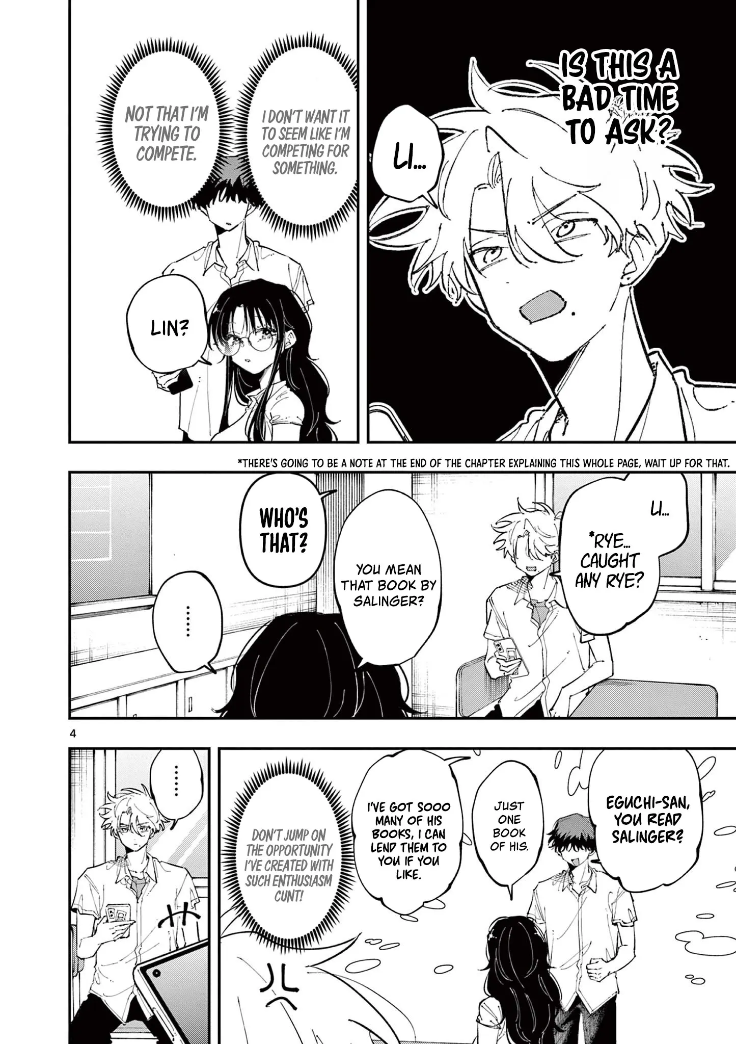 Tonari no Seki no Yatsu ga Souiu Me de Mitekuru - Chapter 35 - Page 4