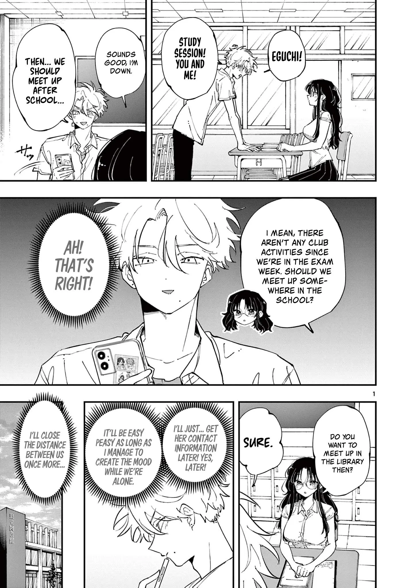Tonari no Seki no Yatsu ga Souiu Me de Mitekuru - Chapter 36 - Page 1