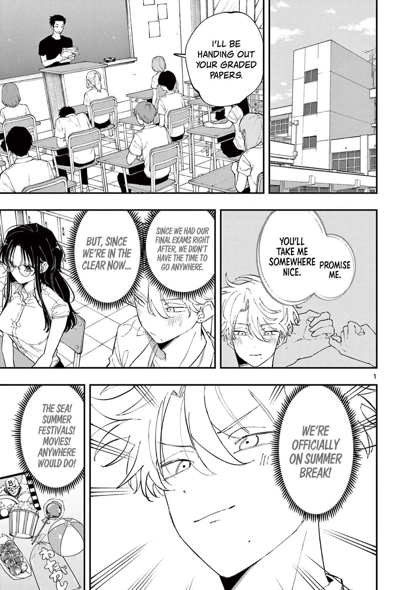 Tonari no Seki no Yatsu ga Souiu Me de Mitekuru - Chapter 52 - Page 1